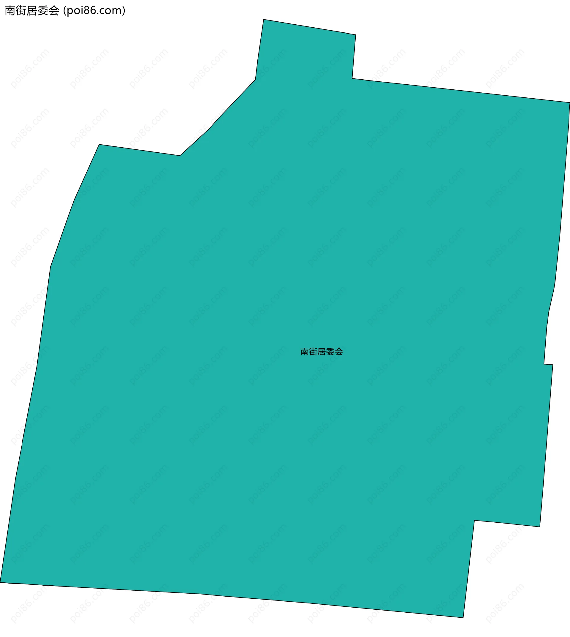 南街居委会边界地图