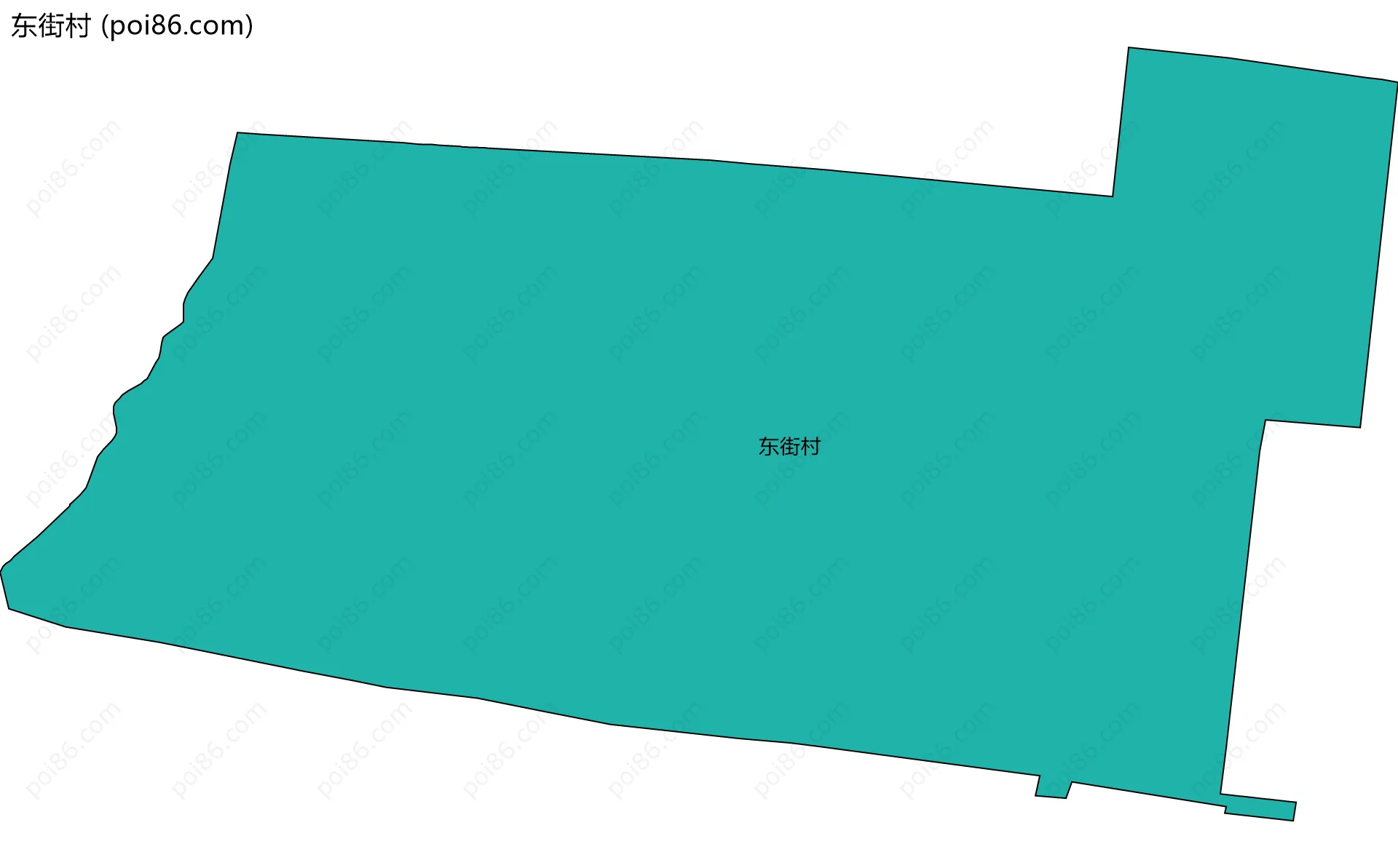 东街村边界地图