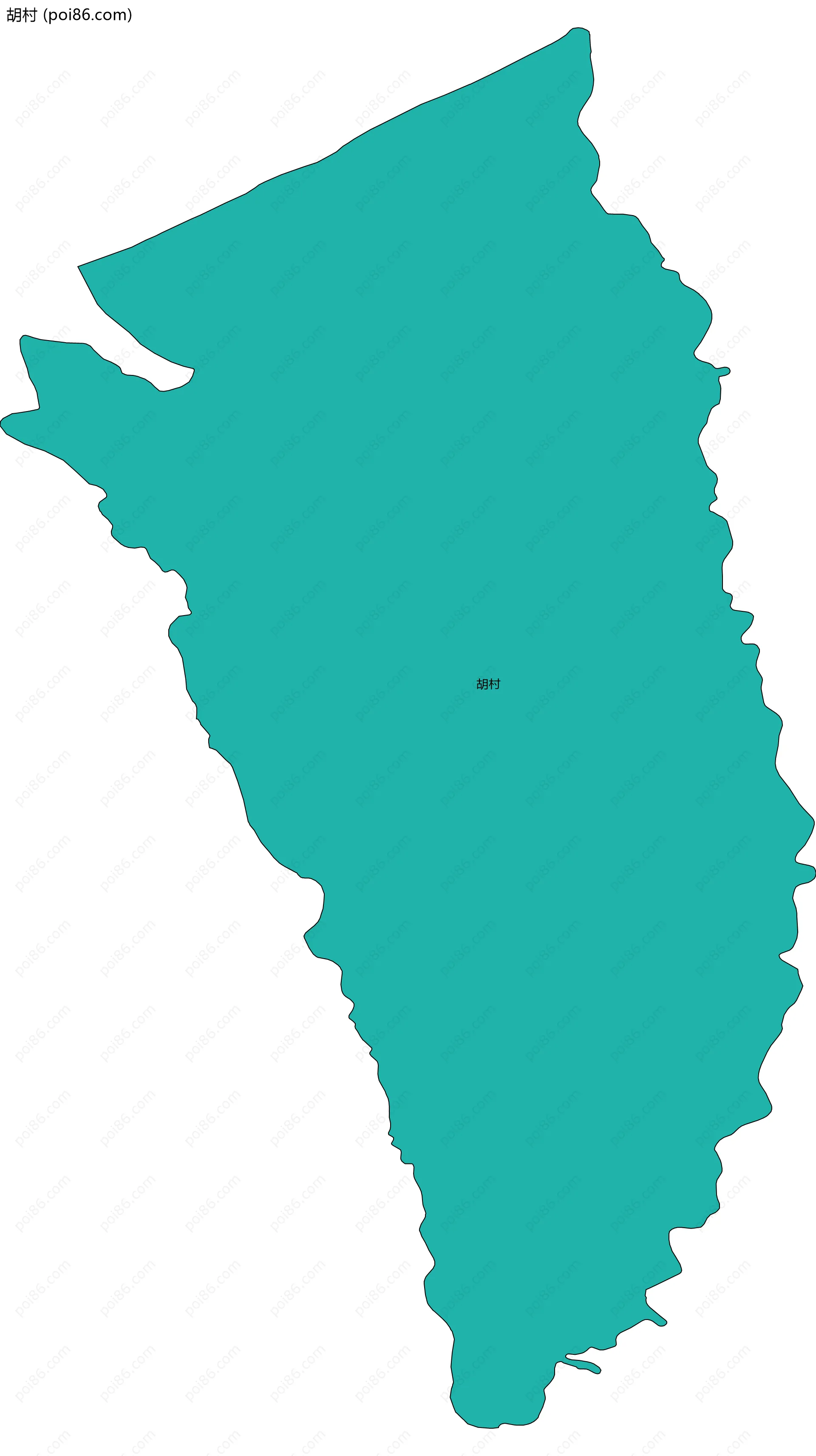 胡村边界地图