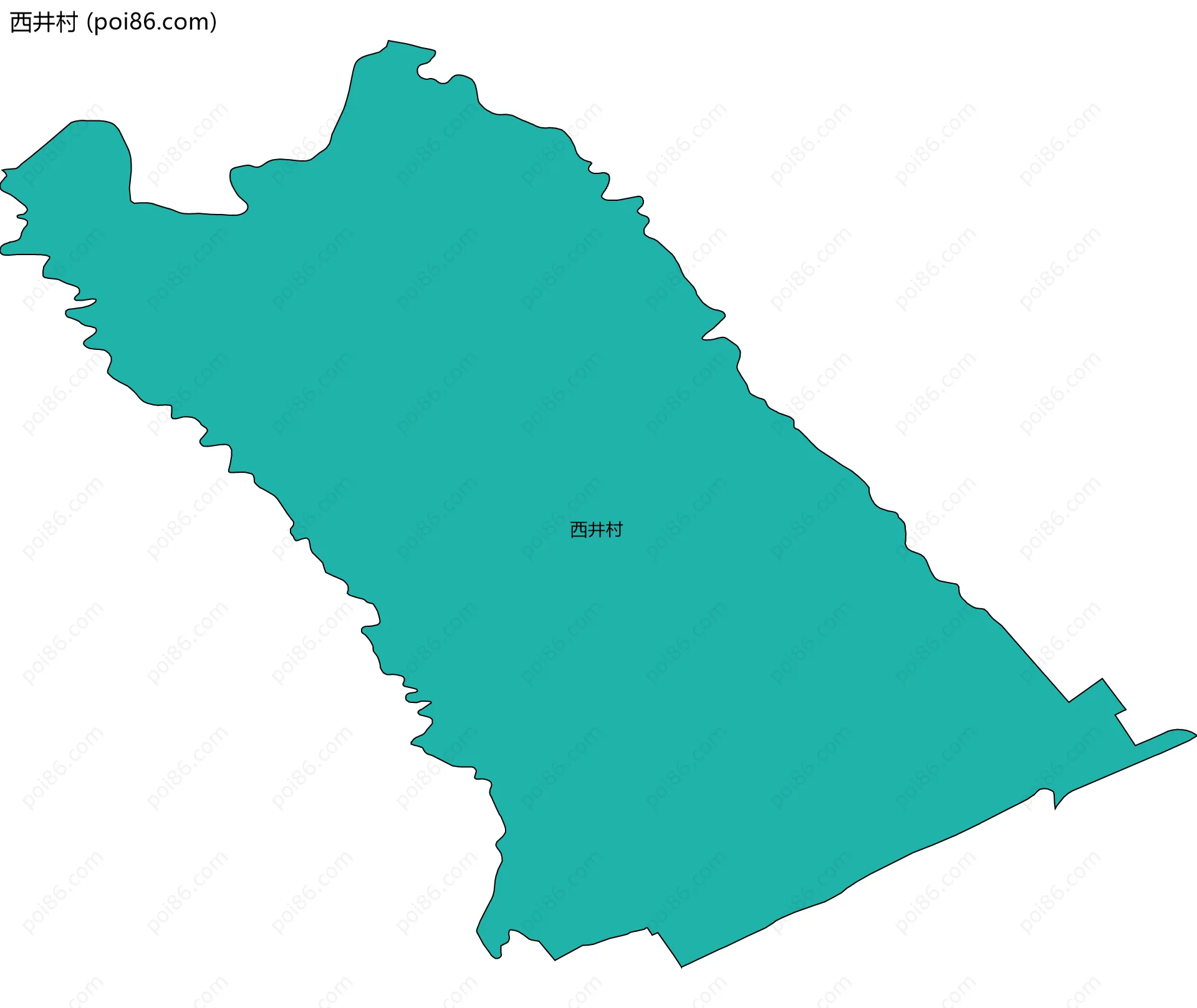 西井村边界地图