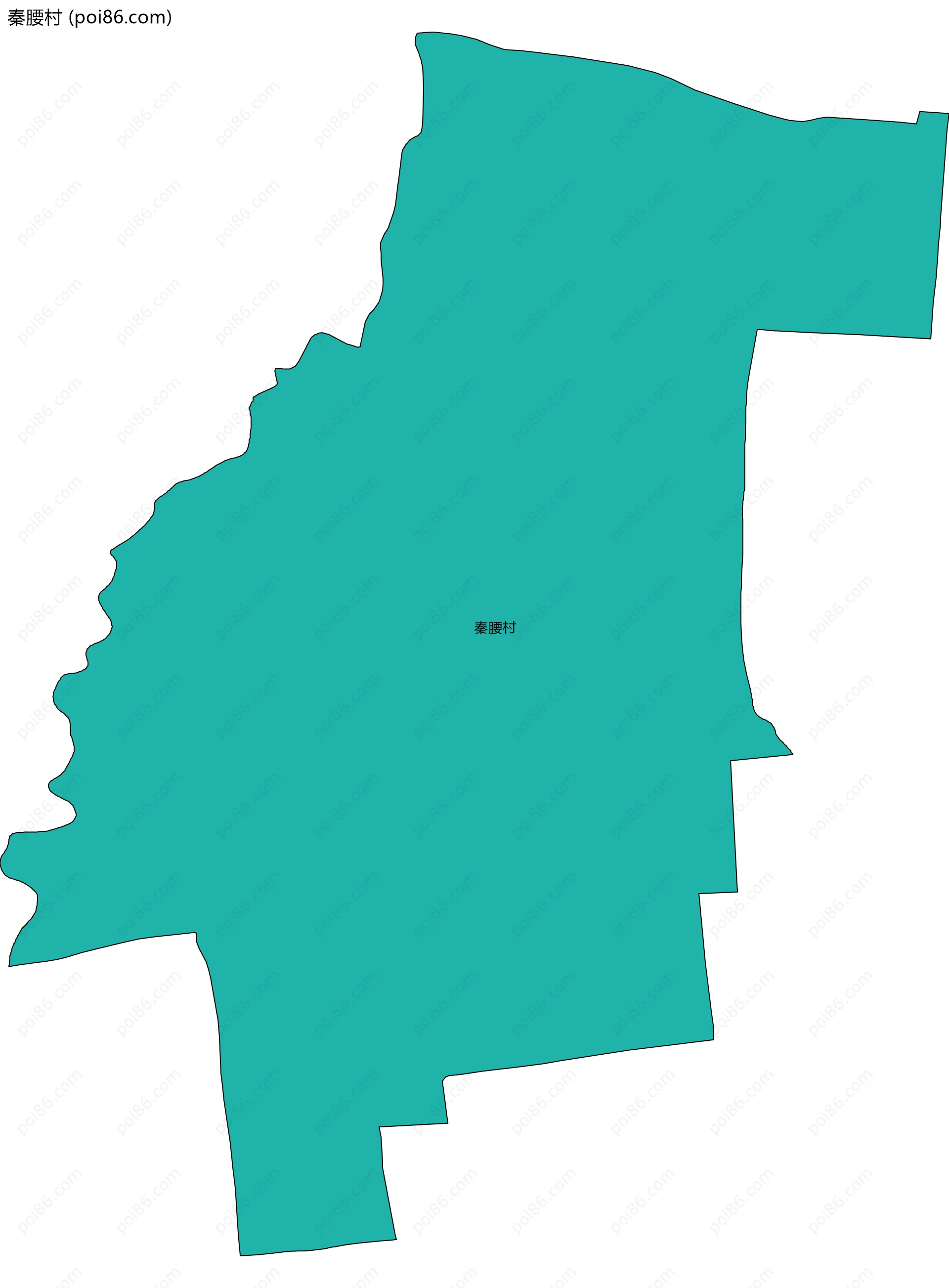 秦腰村边界地图