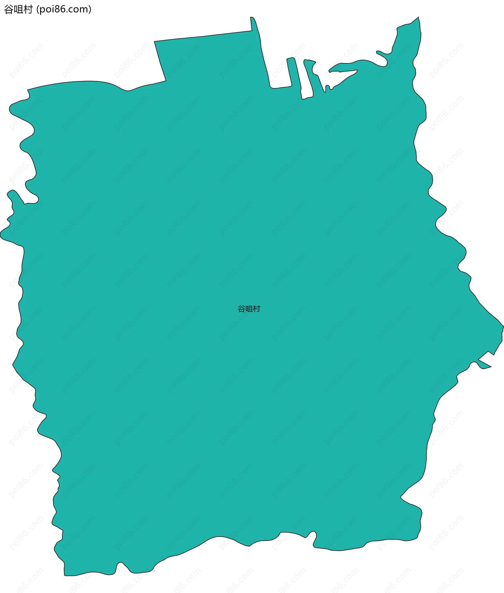 谷咀村边界地图