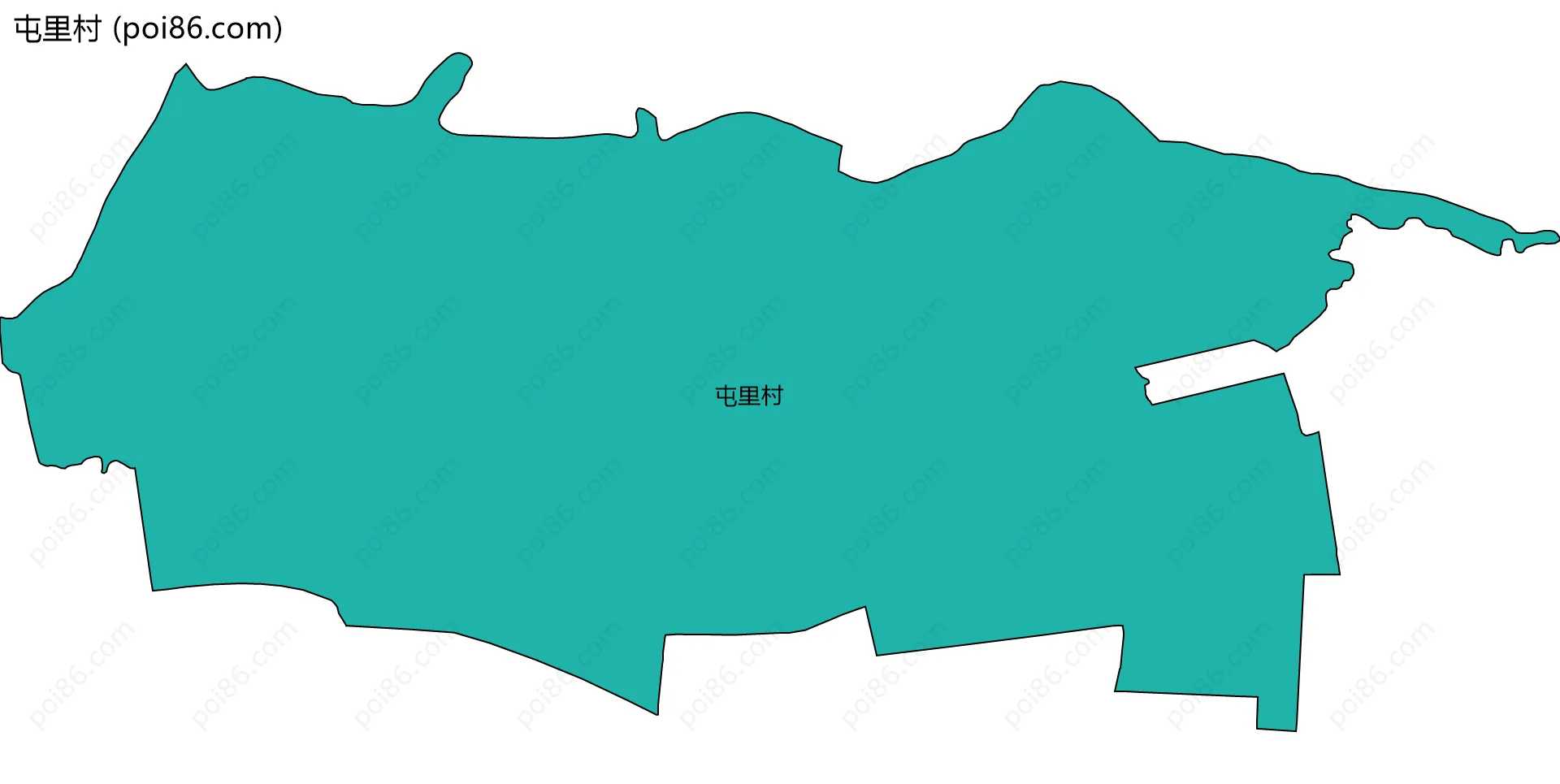 屯里村边界地图