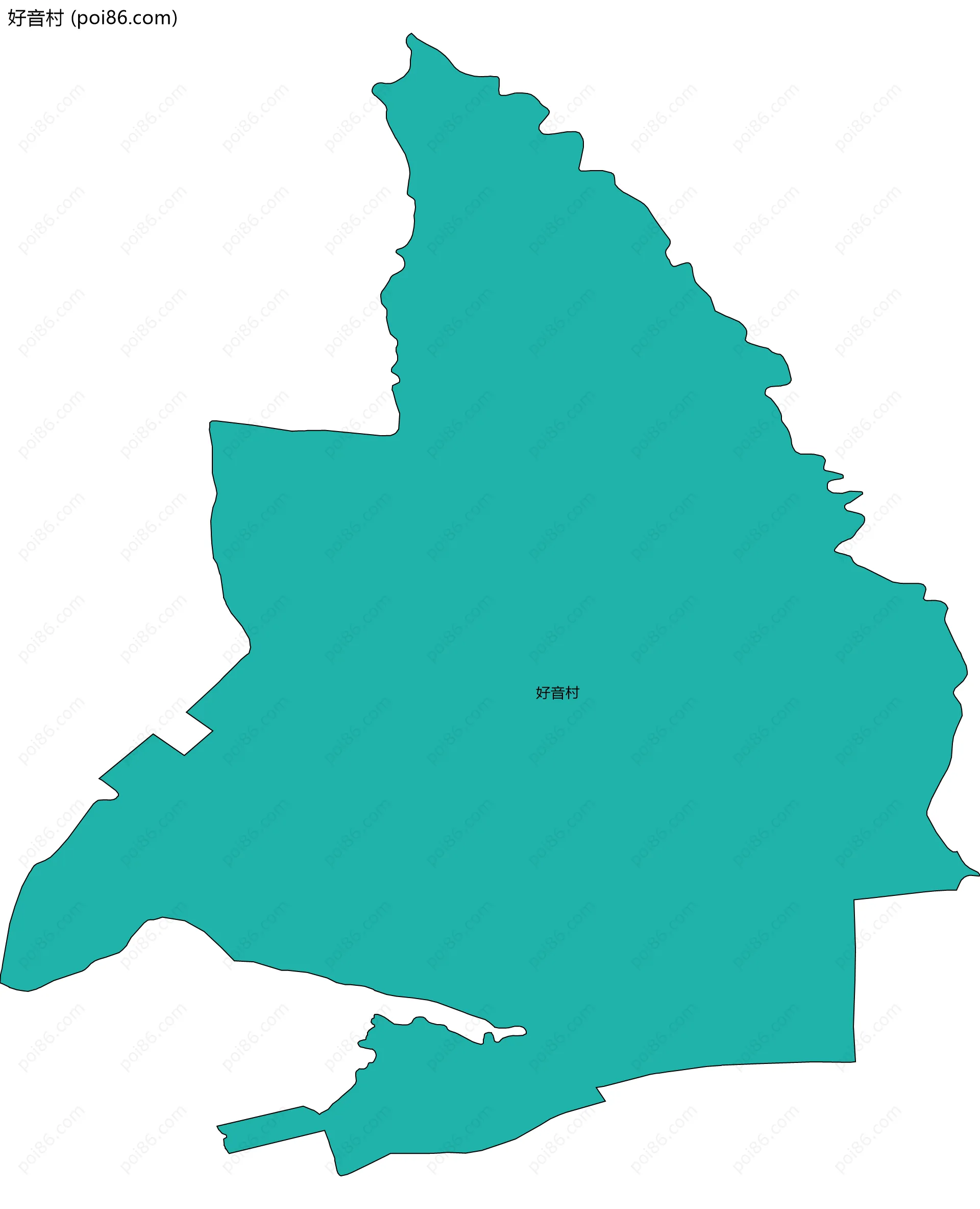 好音村边界地图