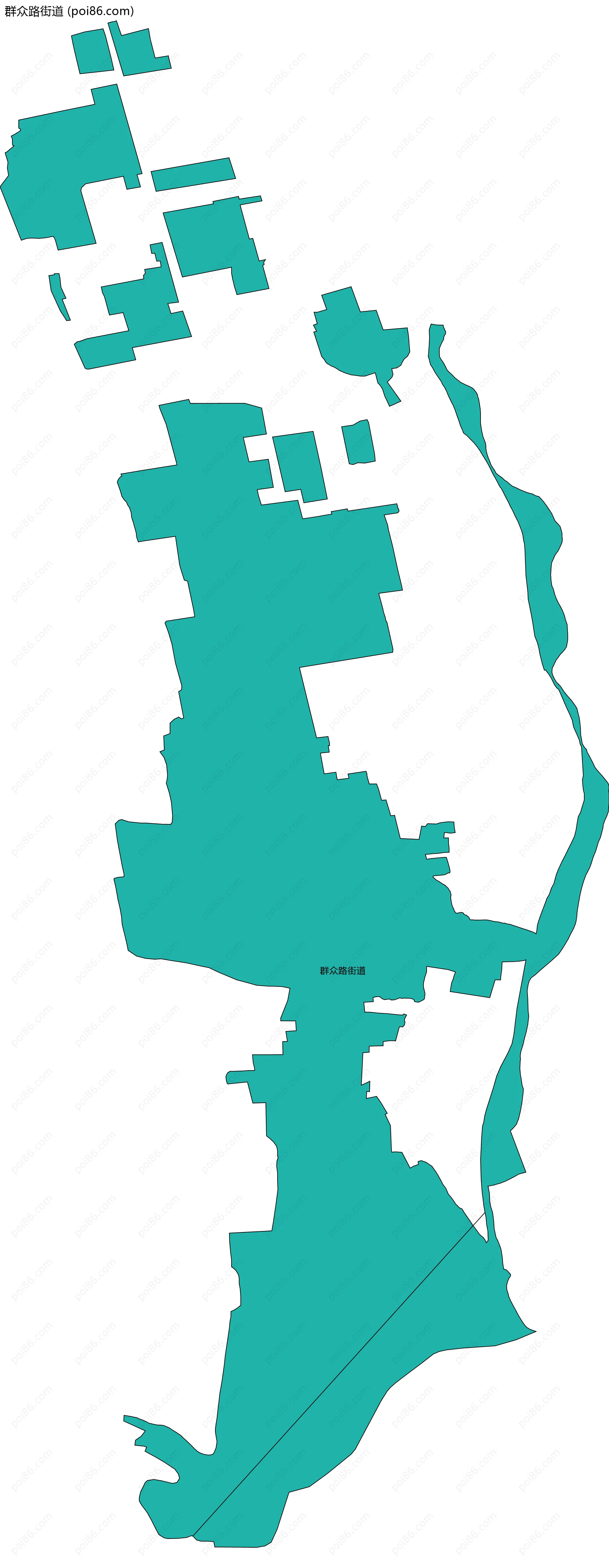 群众路街道边界地图