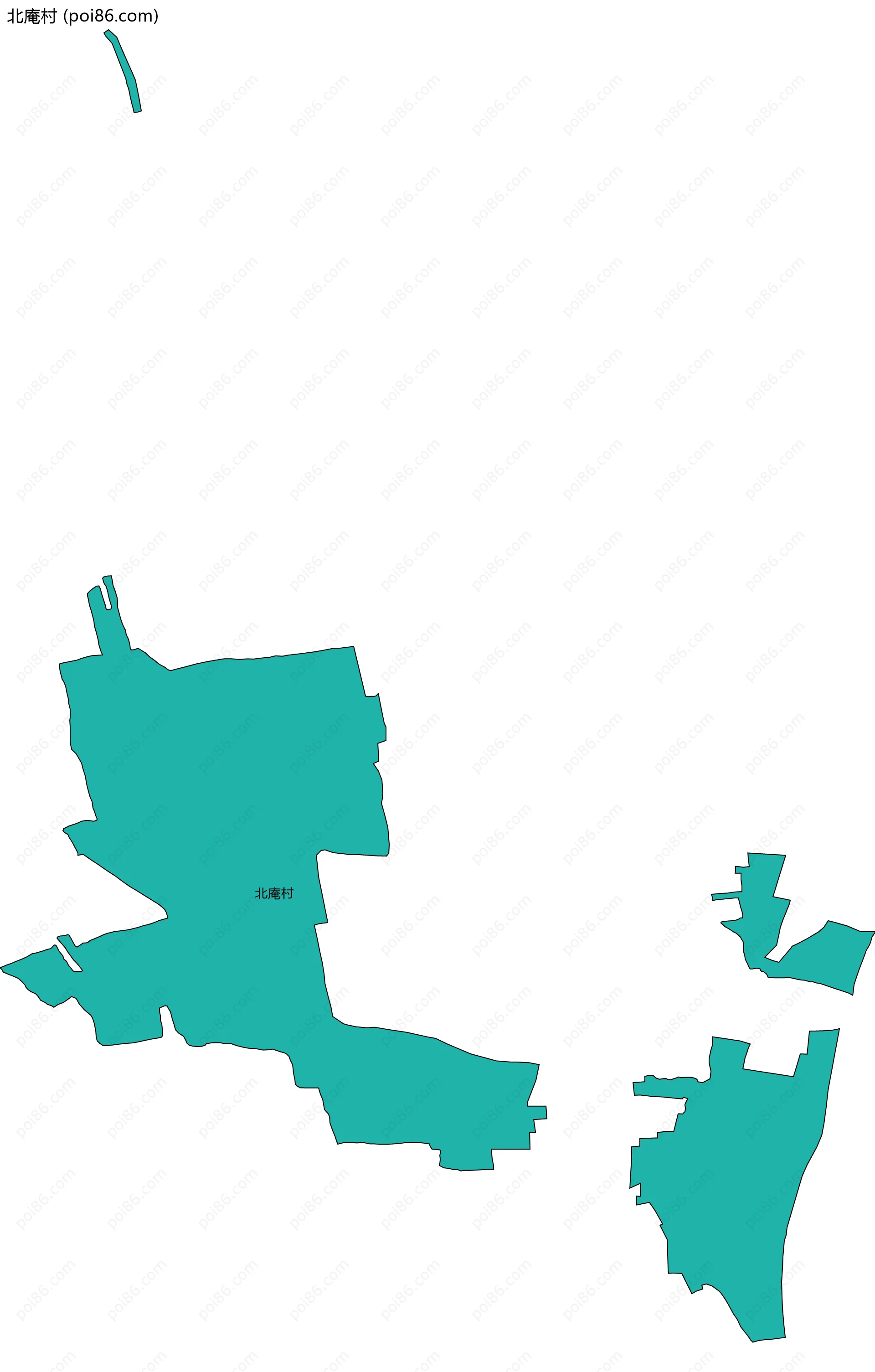 北庵村边界地图