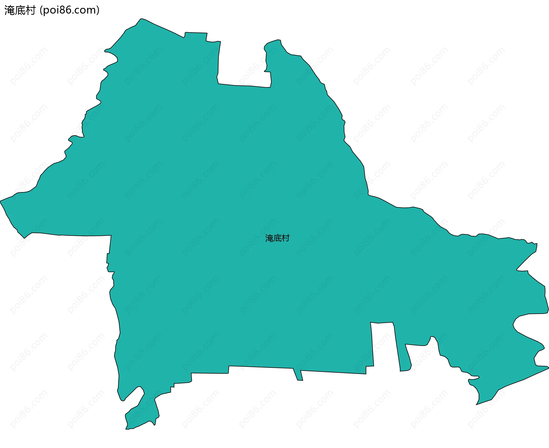 淹底村边界地图