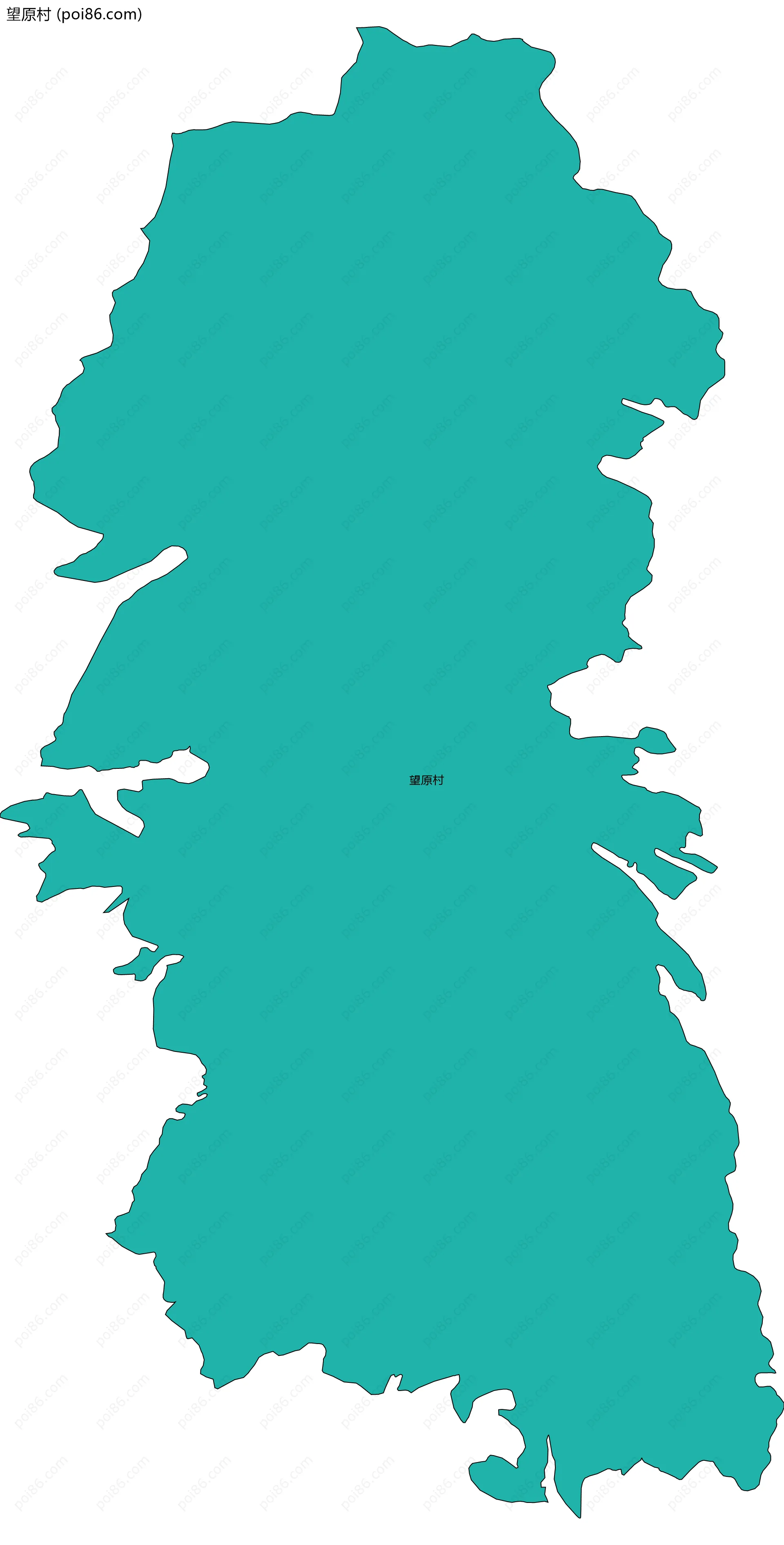 望原村边界地图