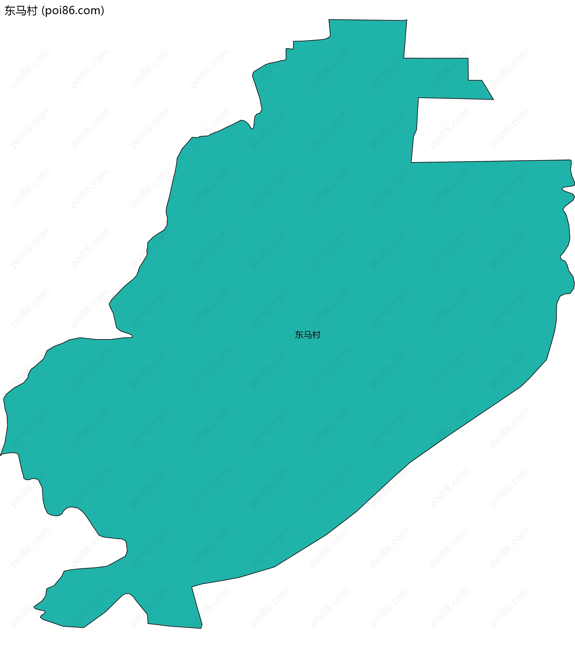 东马村边界地图
