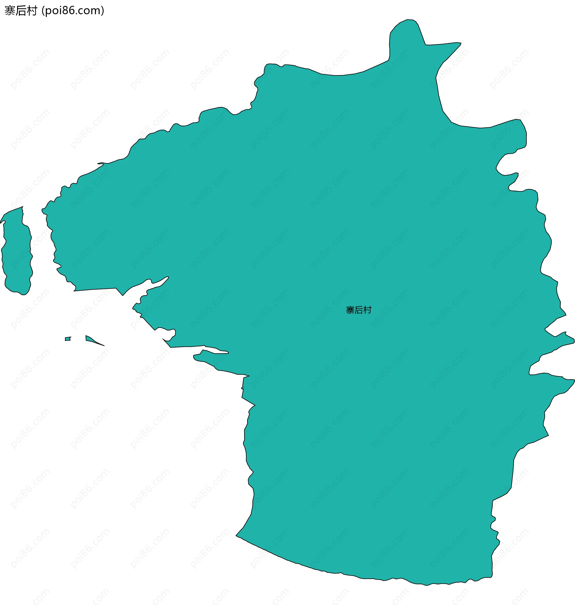 寨后村边界地图