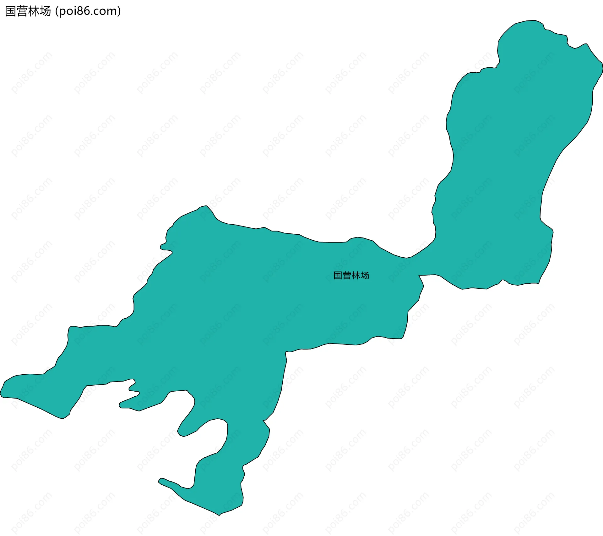 国营林场边界地图