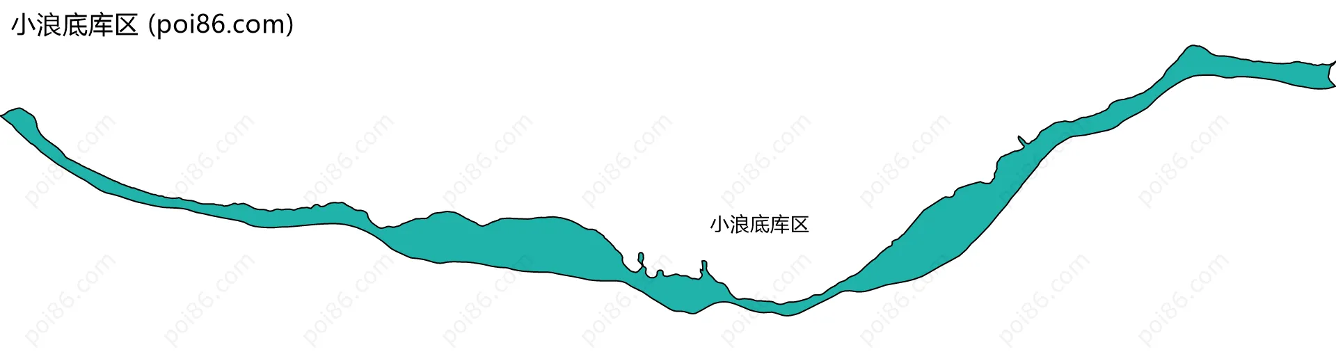 小浪底库区边界地图