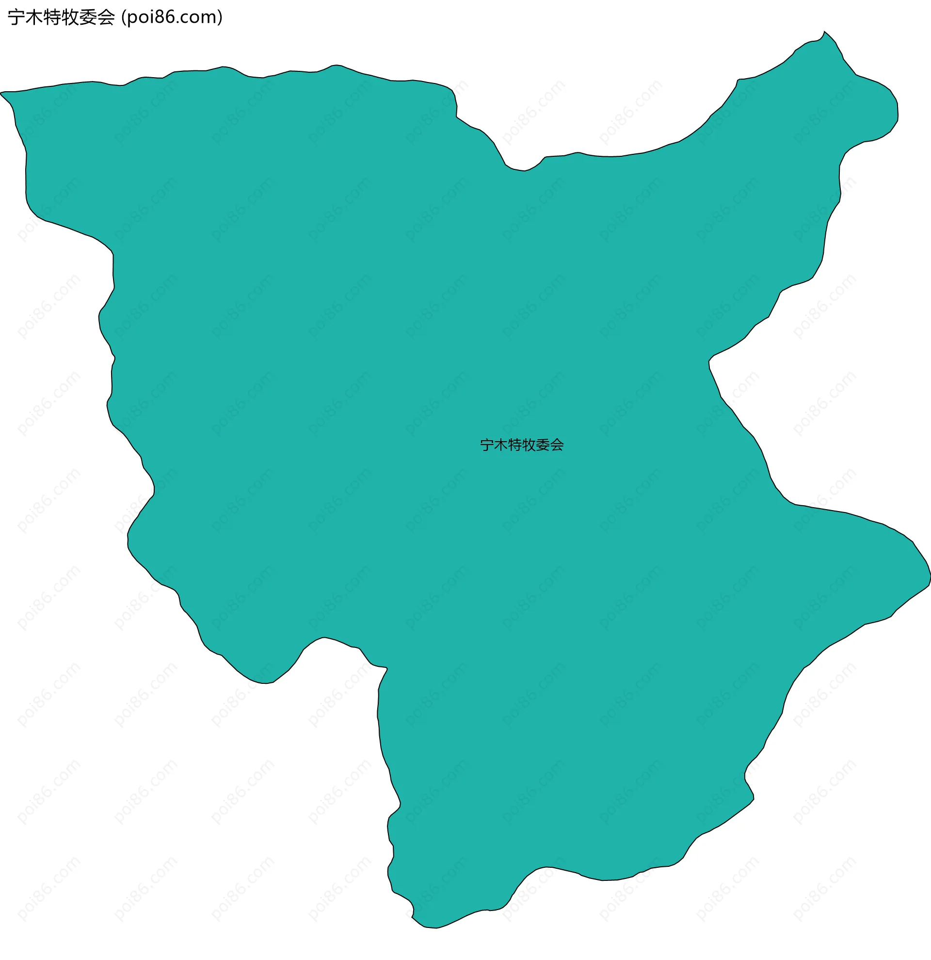 宁木特牧委会边界地图