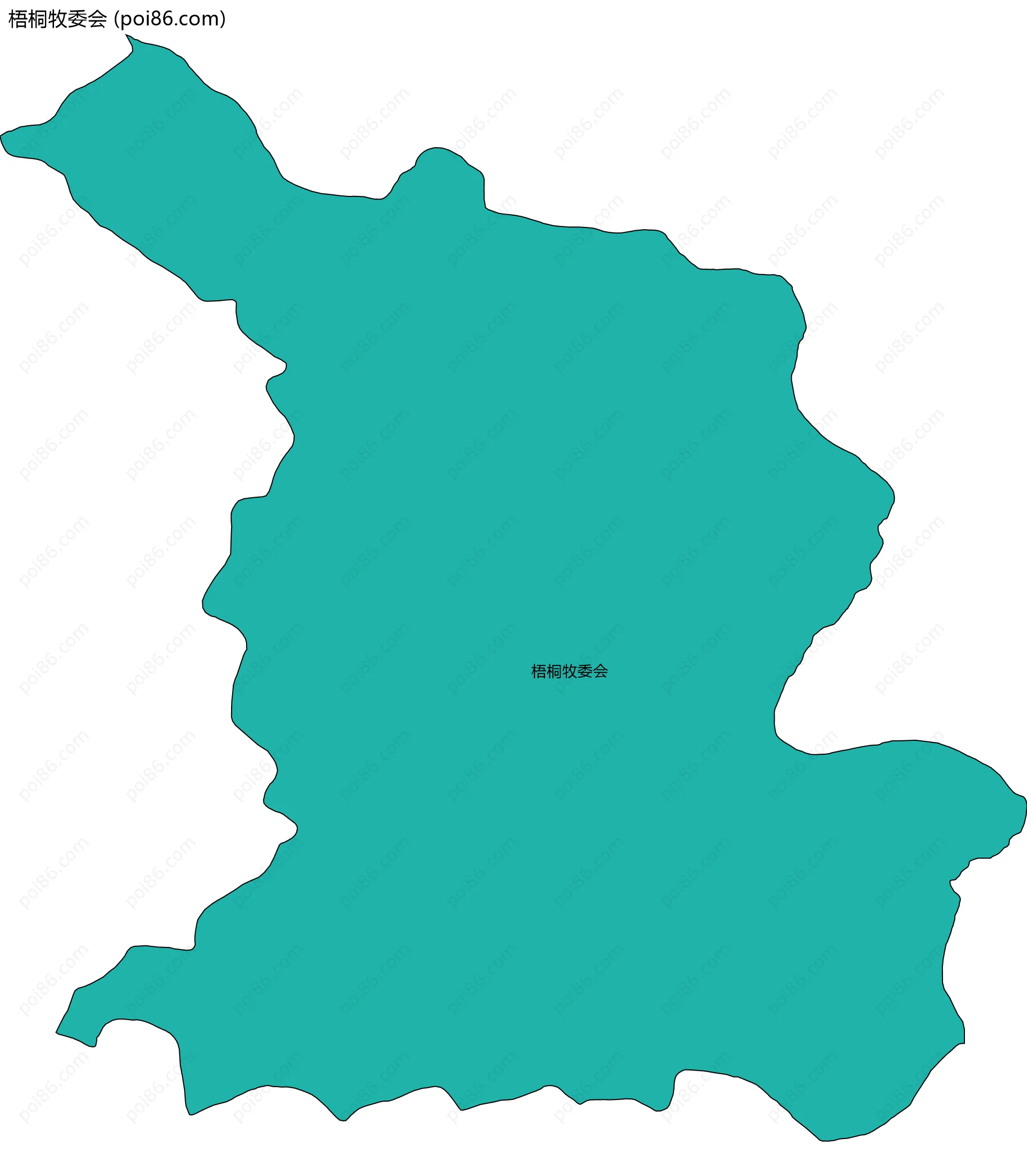 梧桐牧委会边界地图