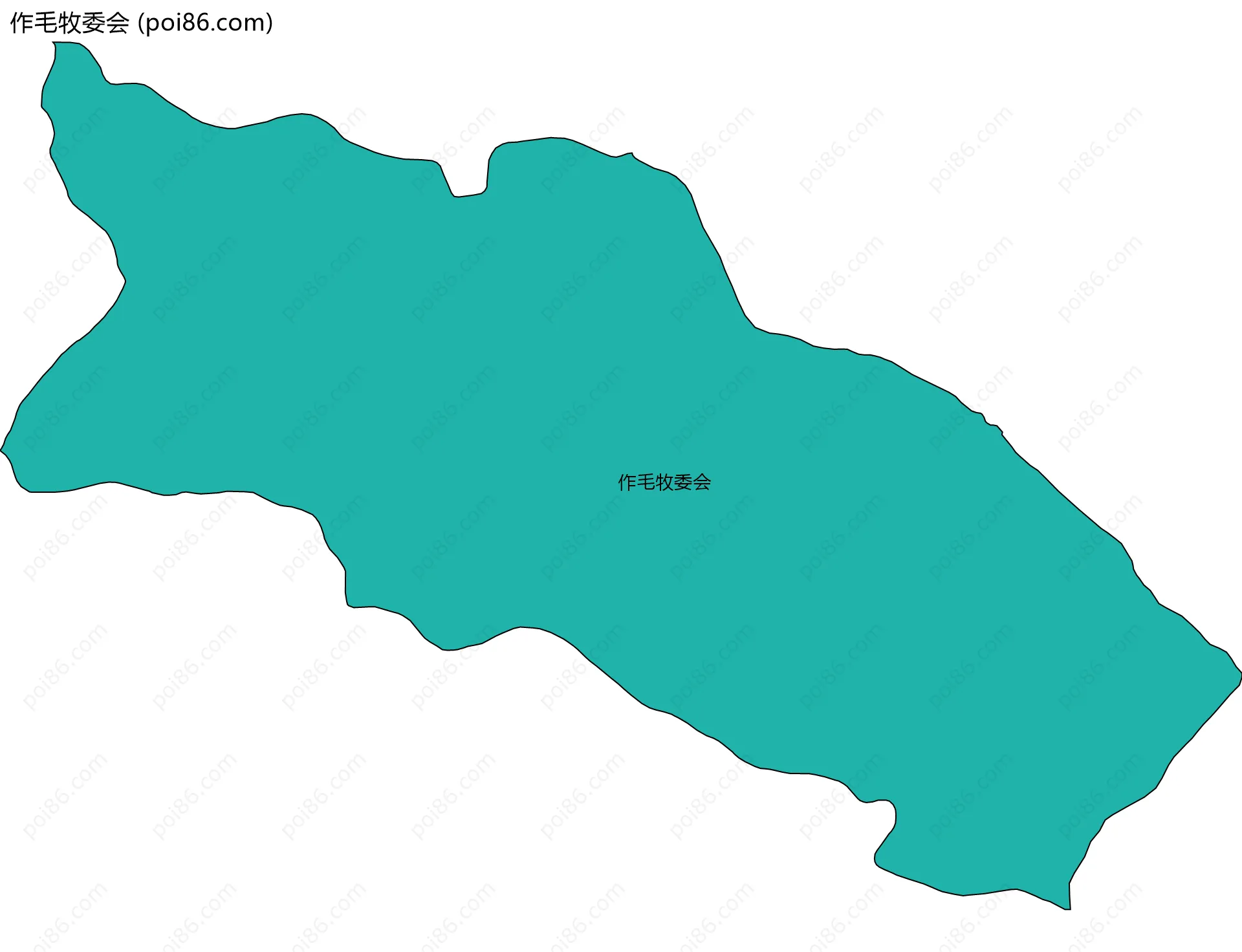 作毛牧委会边界地图