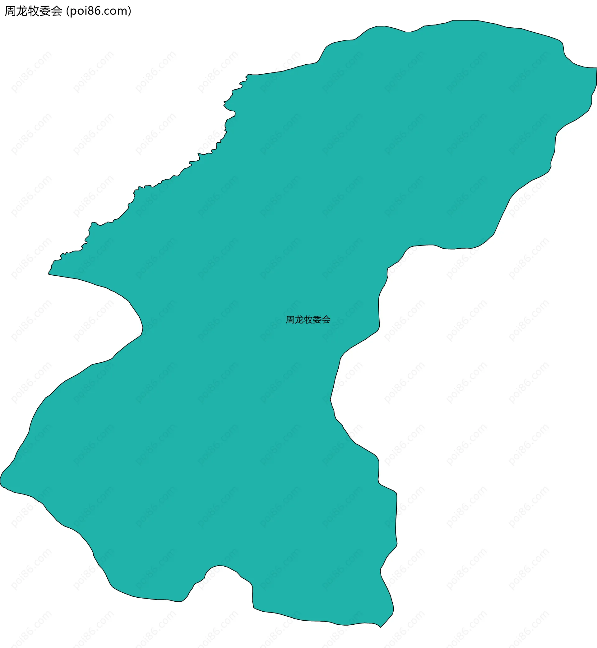 周龙牧委会边界地图