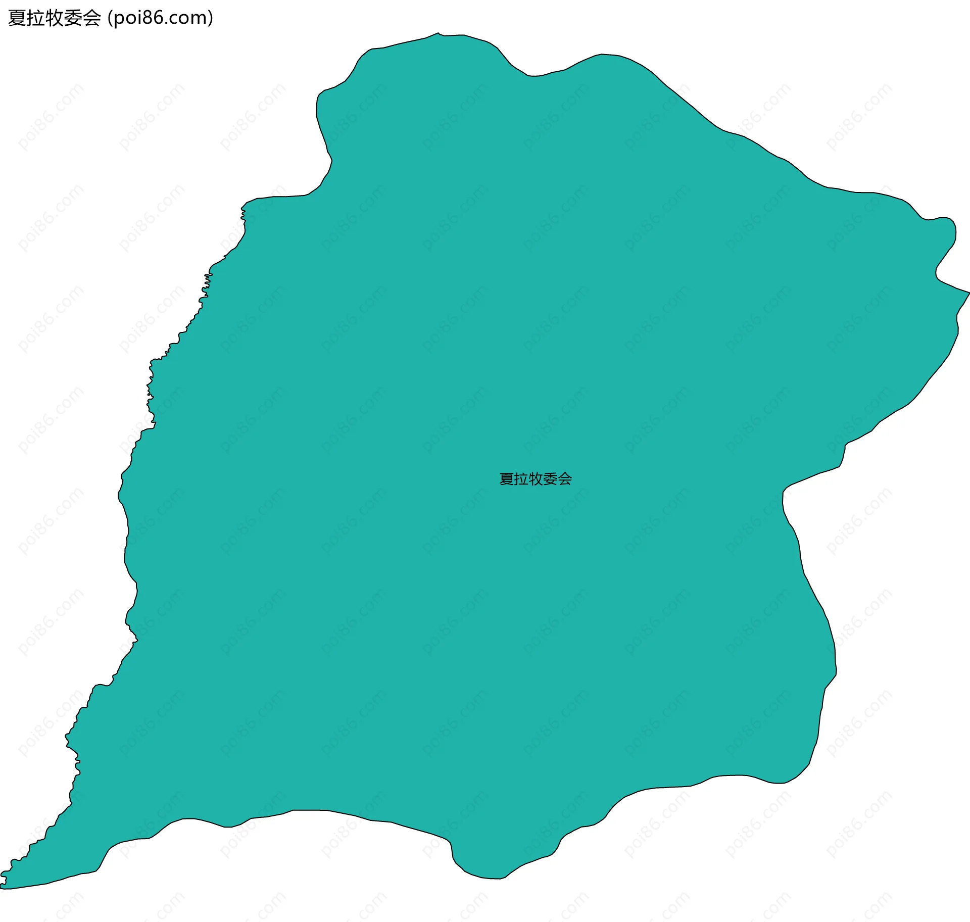 夏拉牧委会边界地图