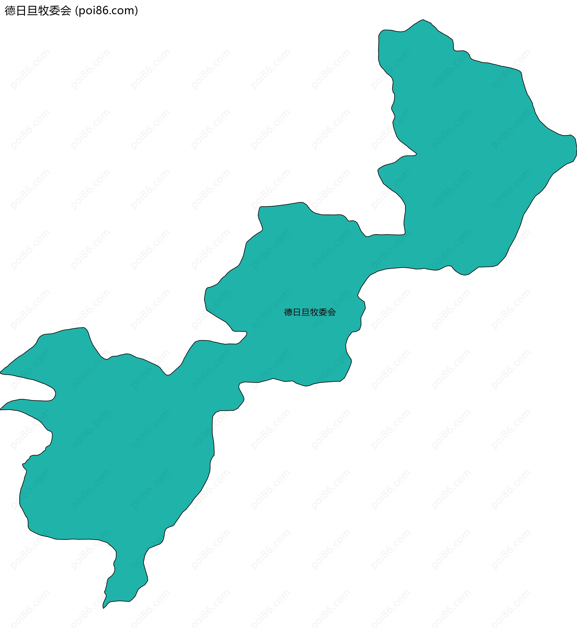 德日旦牧委会边界地图