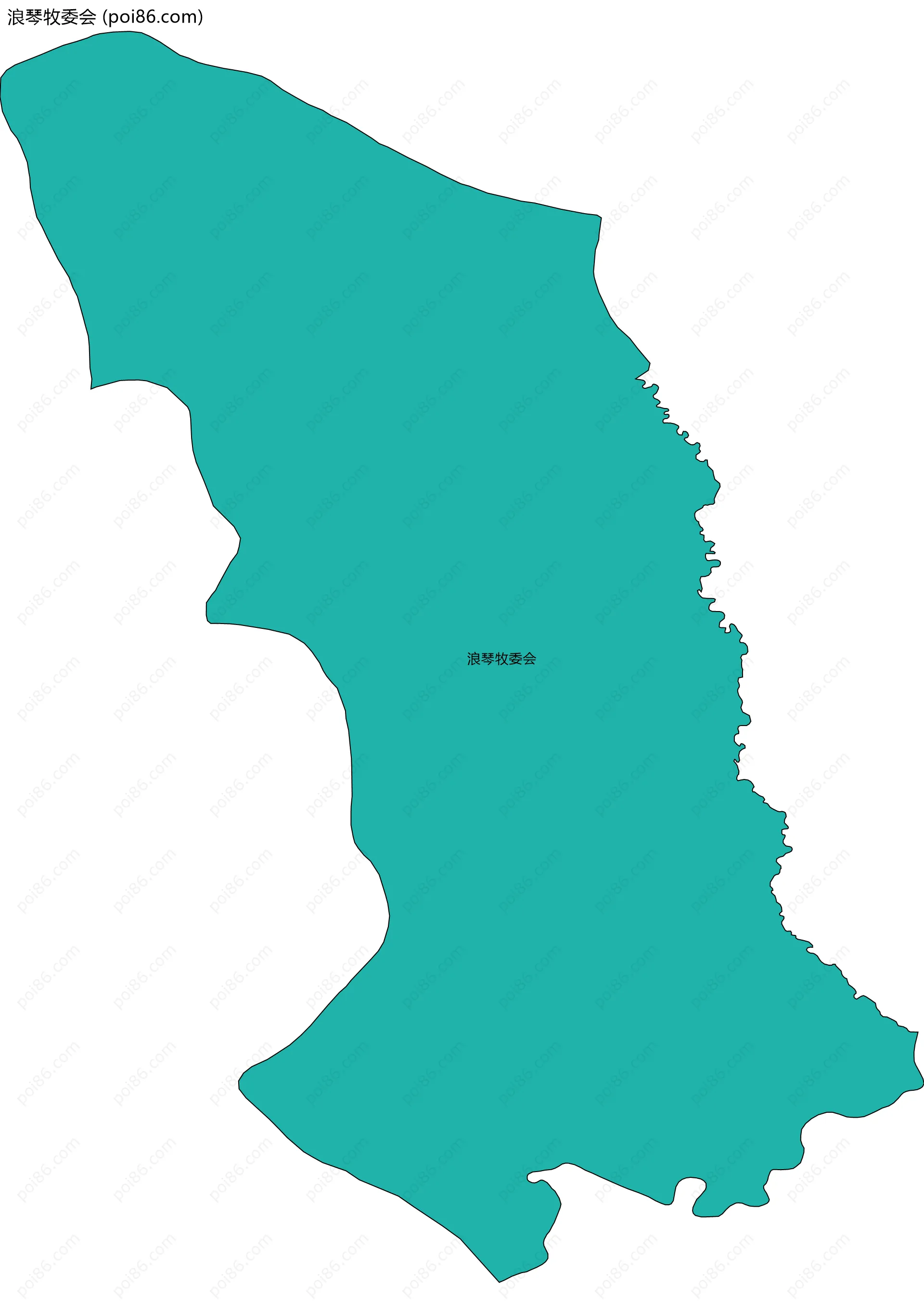 浪琴牧委会边界地图