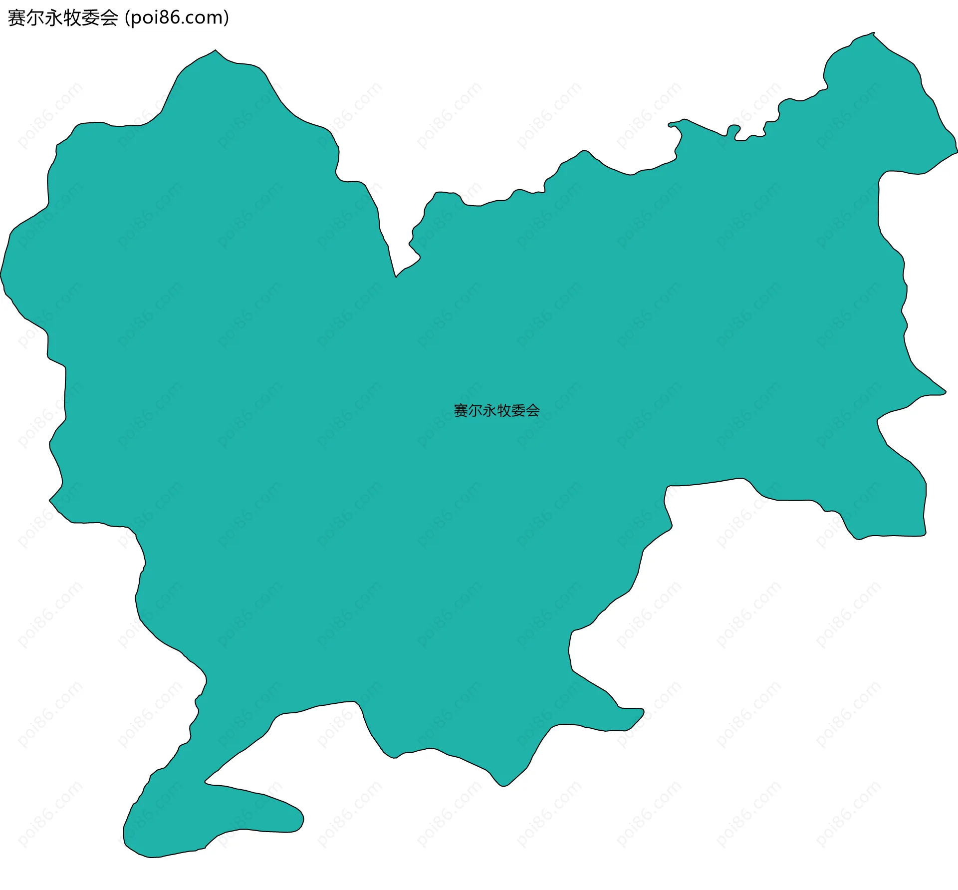 赛尔永牧委会边界地图