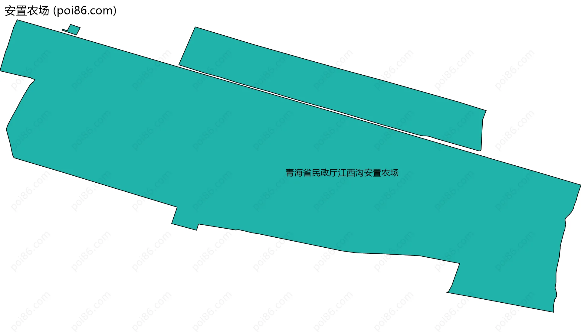 安置农场边界地图(五级行政区划)