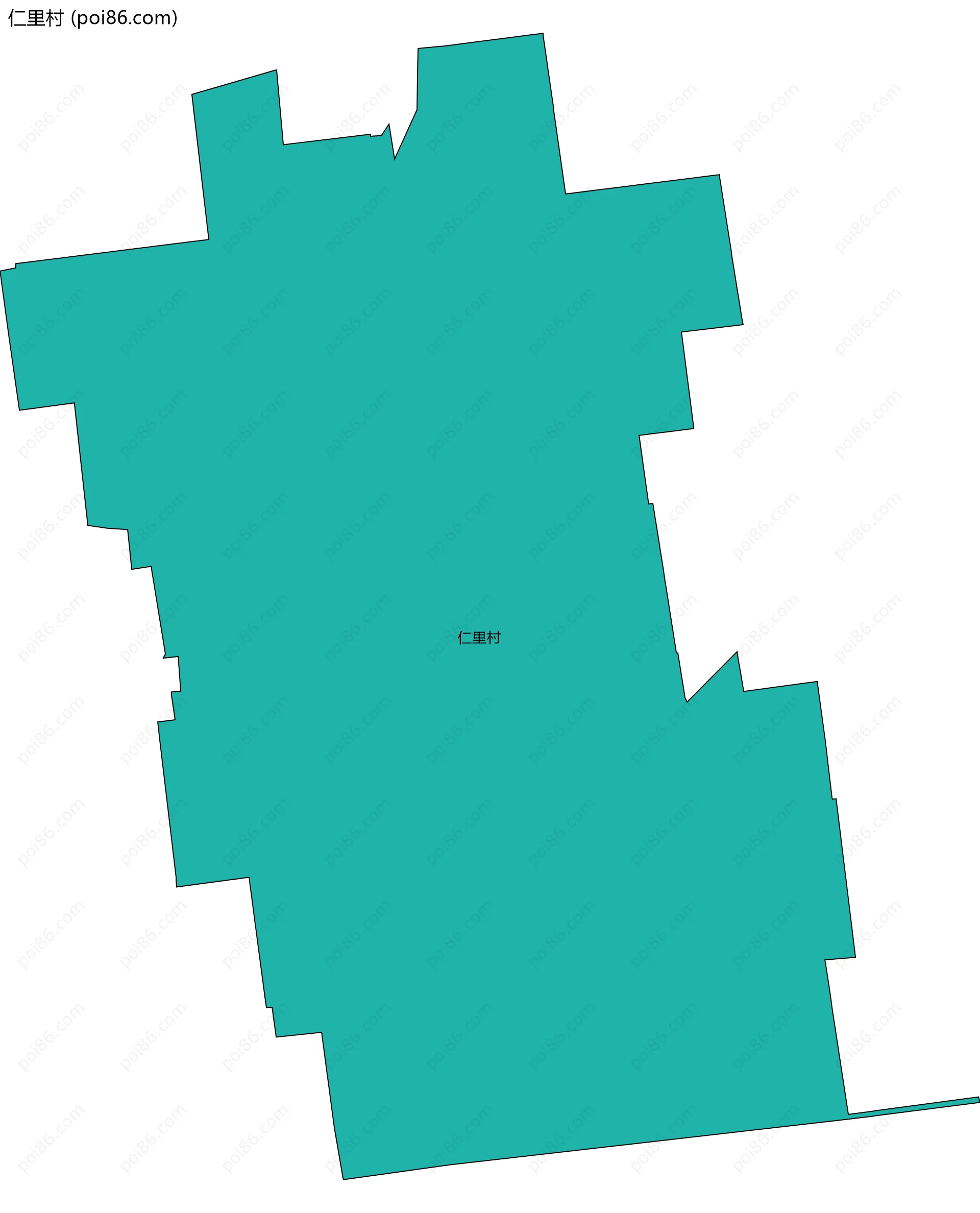 仁里村边界地图