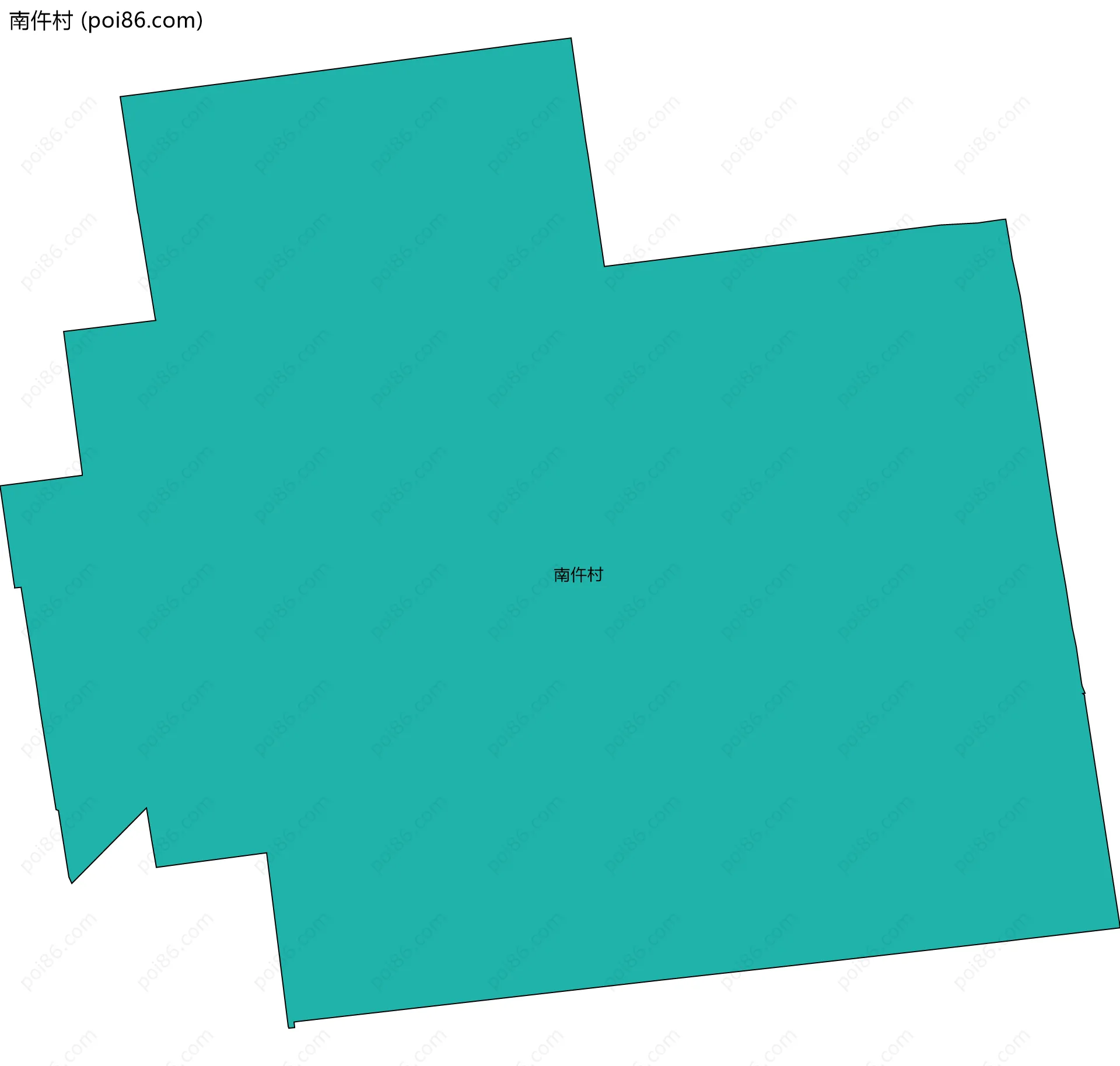 南仵村边界地图