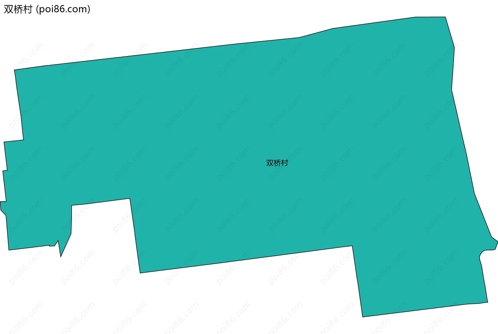 双桥村边界地图