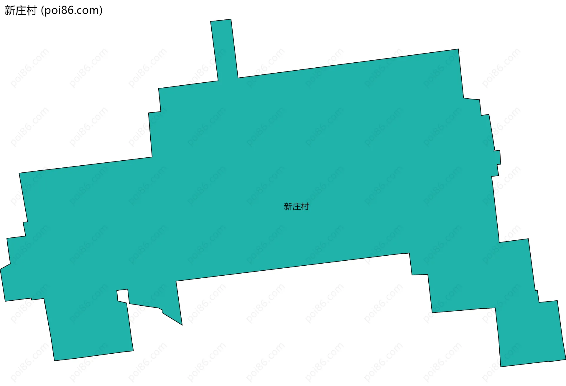 新庄村边界地图