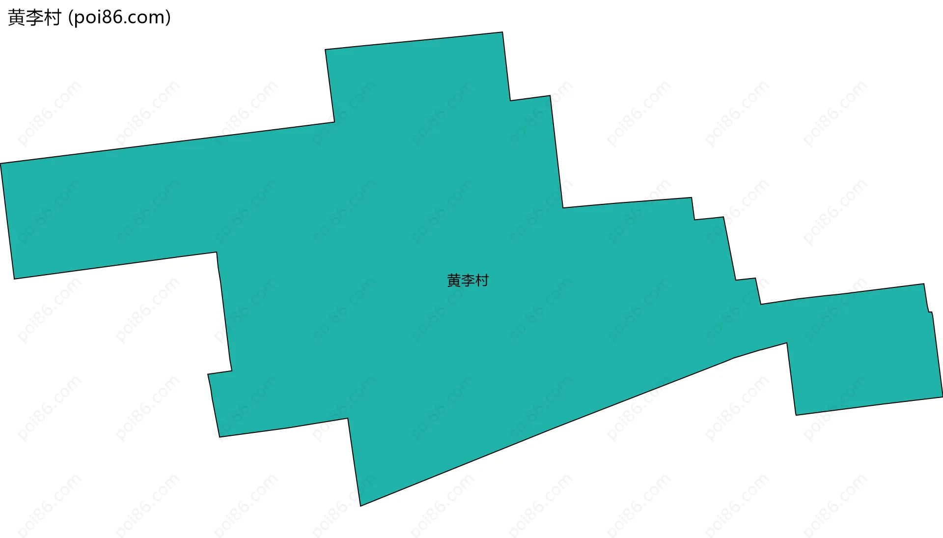 黄李村边界地图