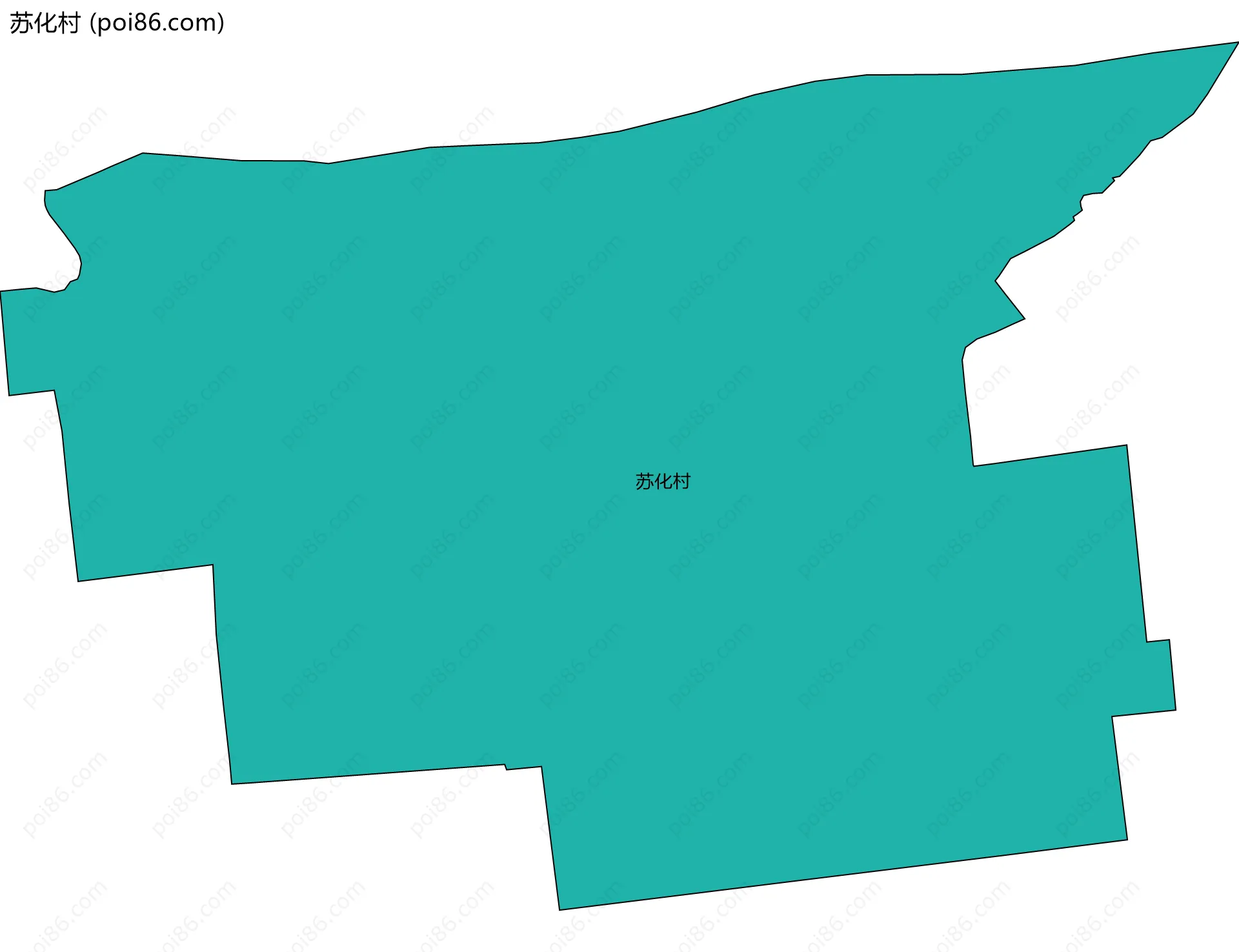 苏化村边界地图