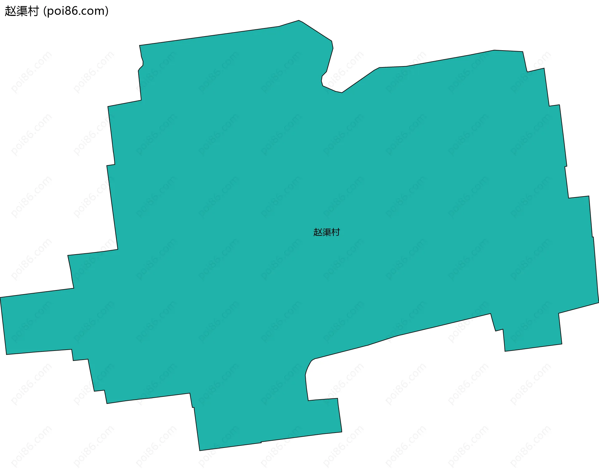 赵渠村边界地图