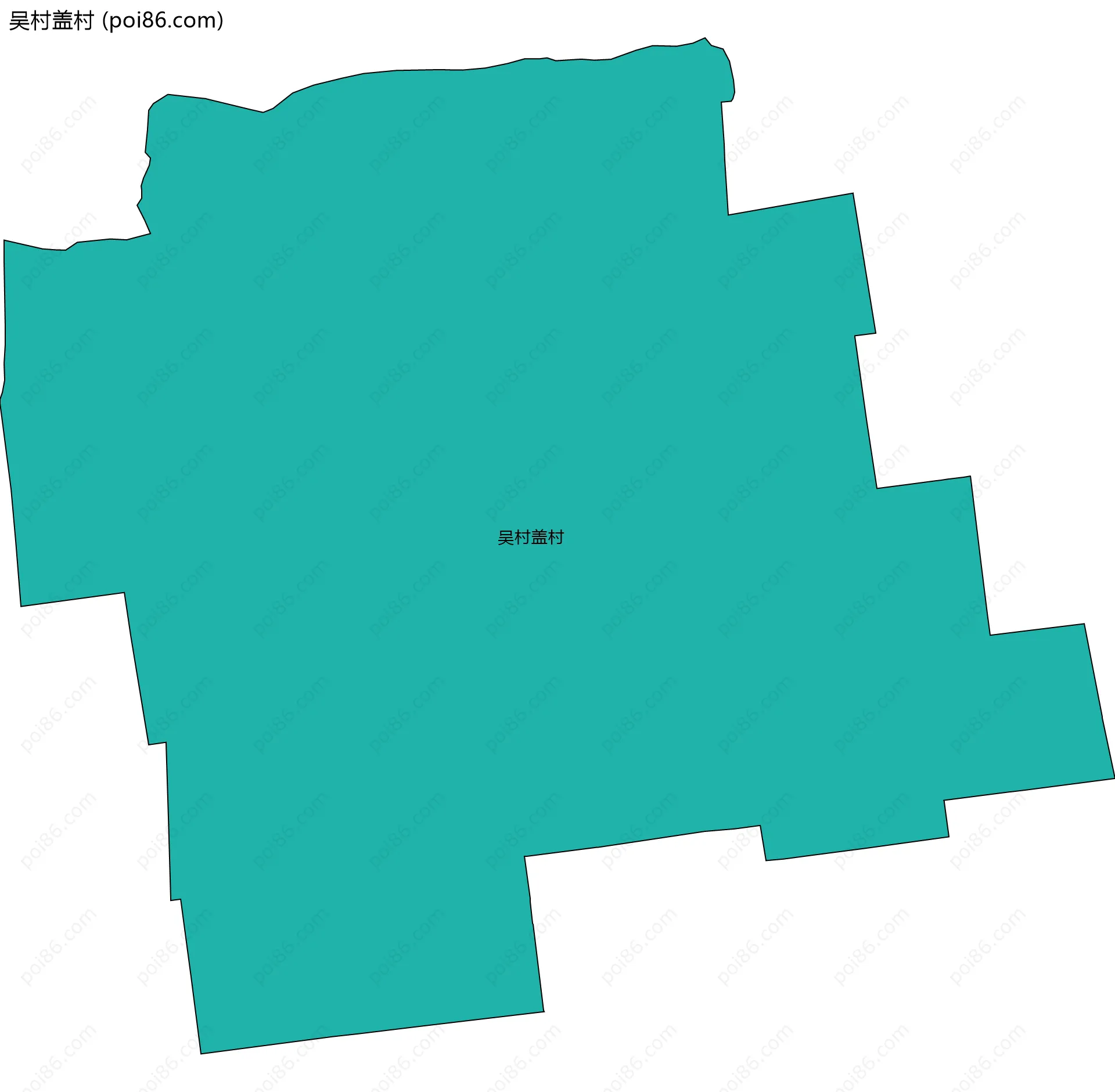 吴村盖村边界地图