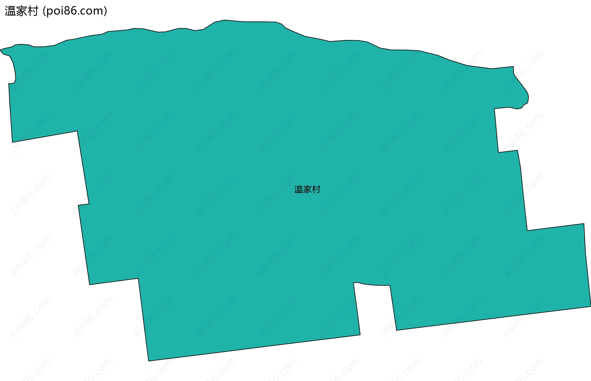 温家村边界地图