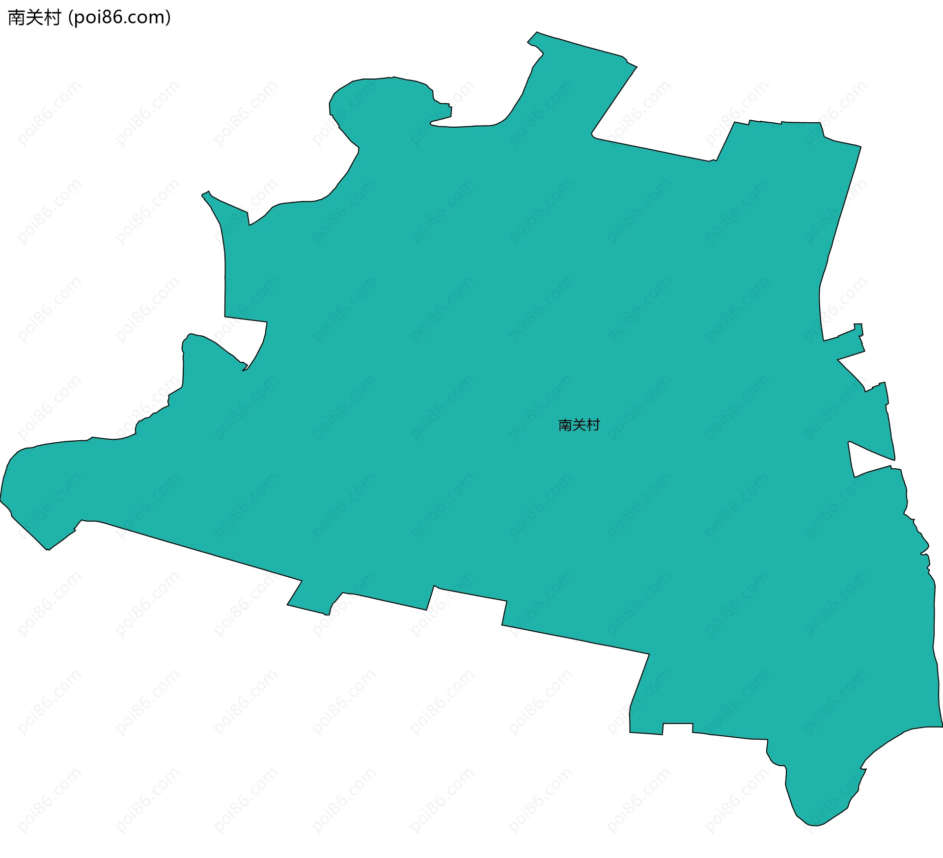 南关村边界地图