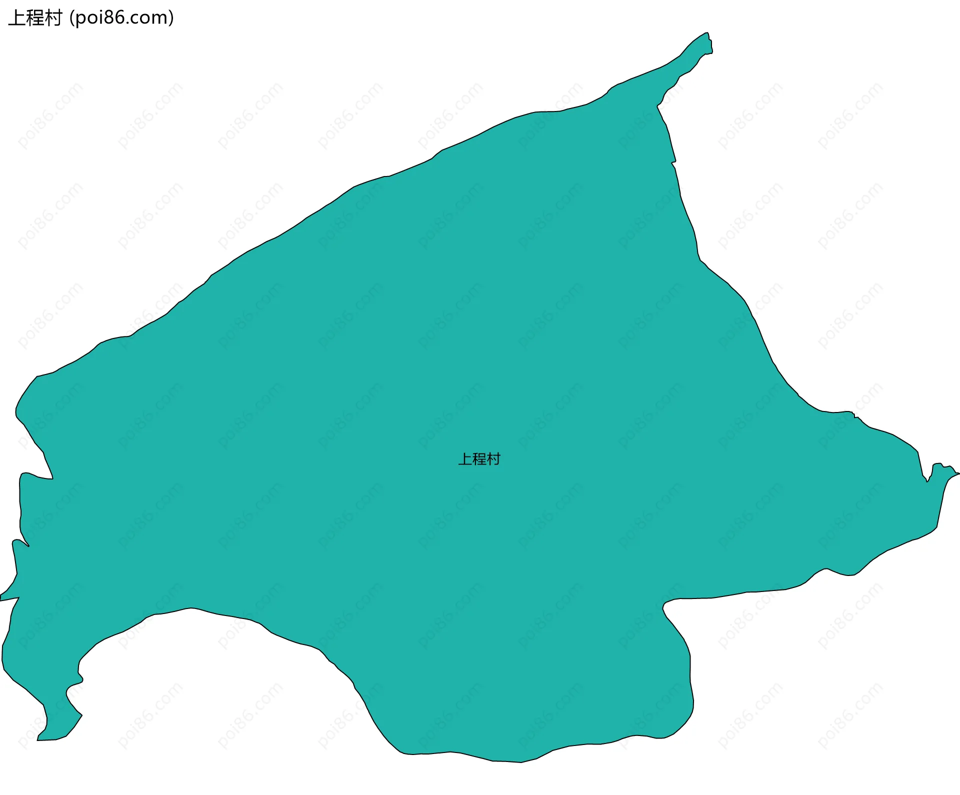 上程村边界地图