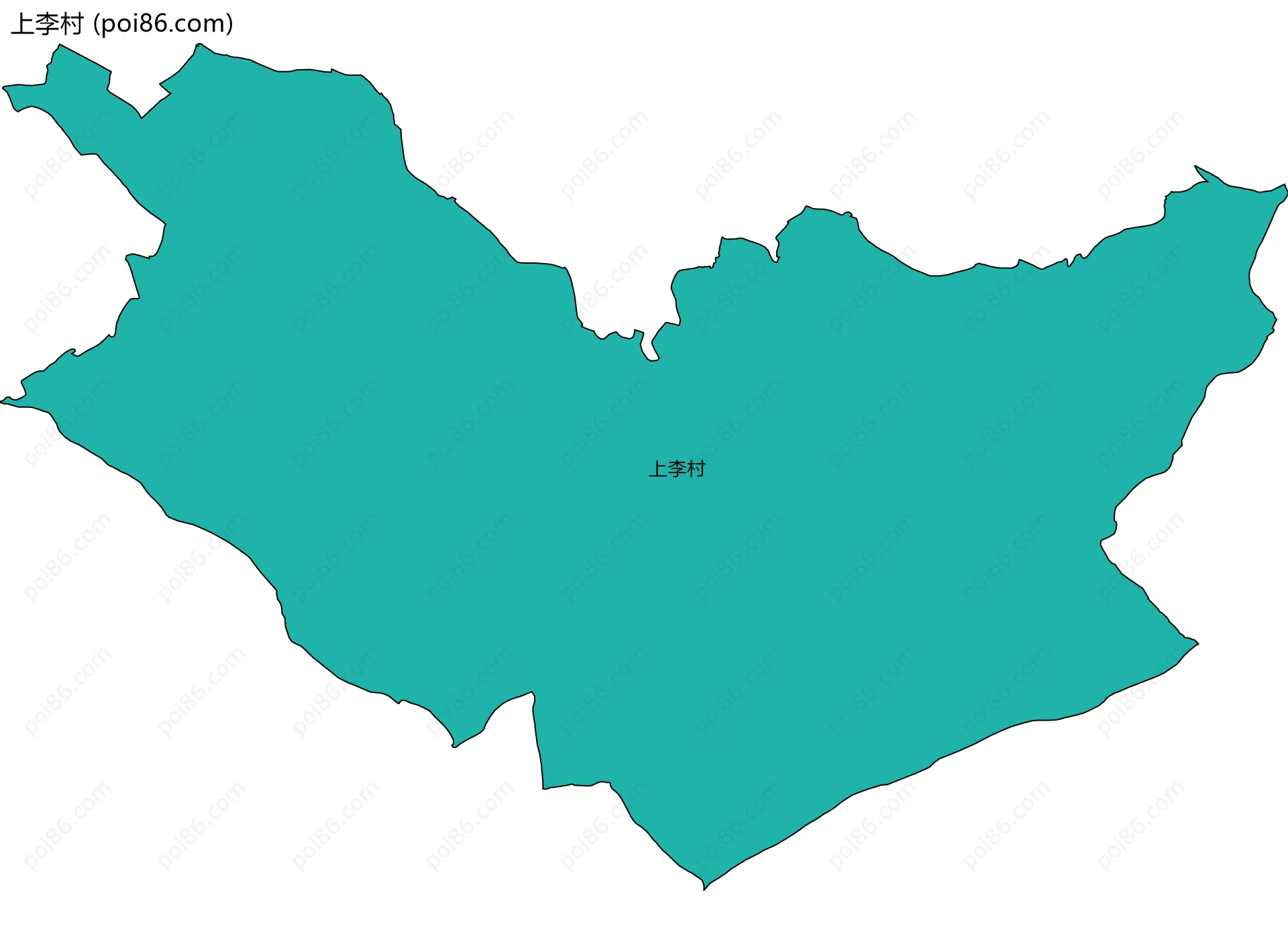 上李村边界地图