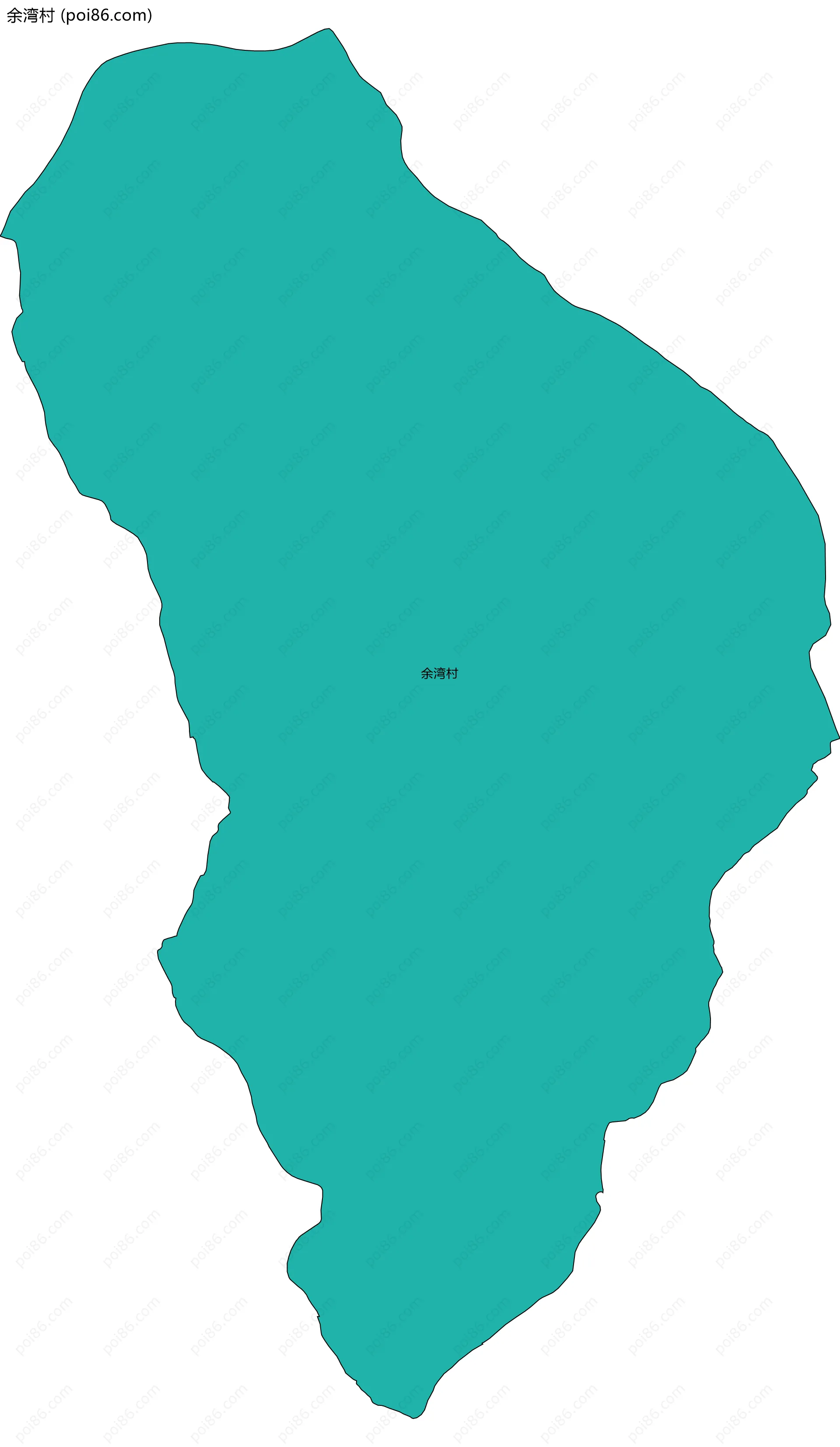 余湾村边界地图