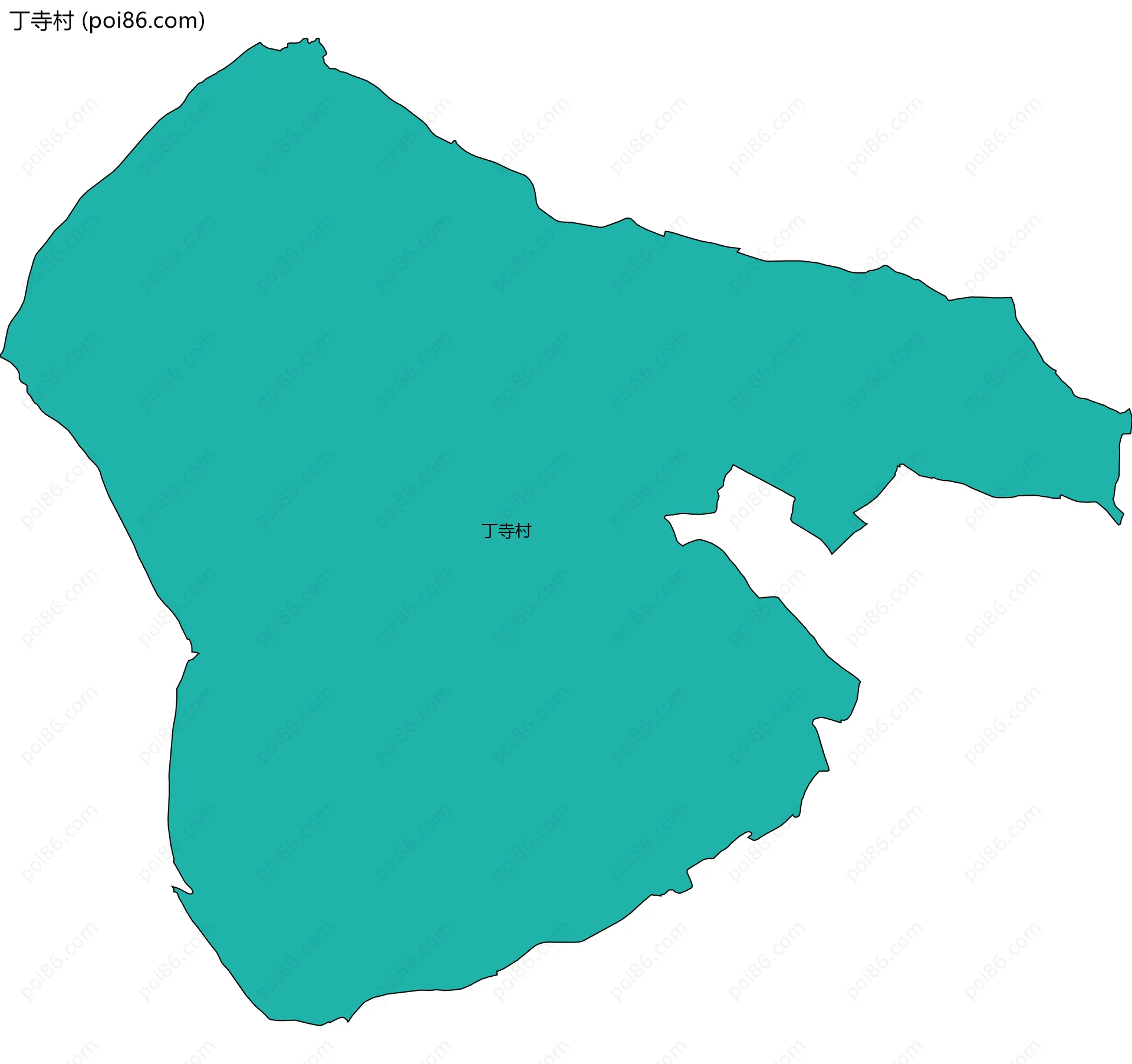 丁寺村边界地图