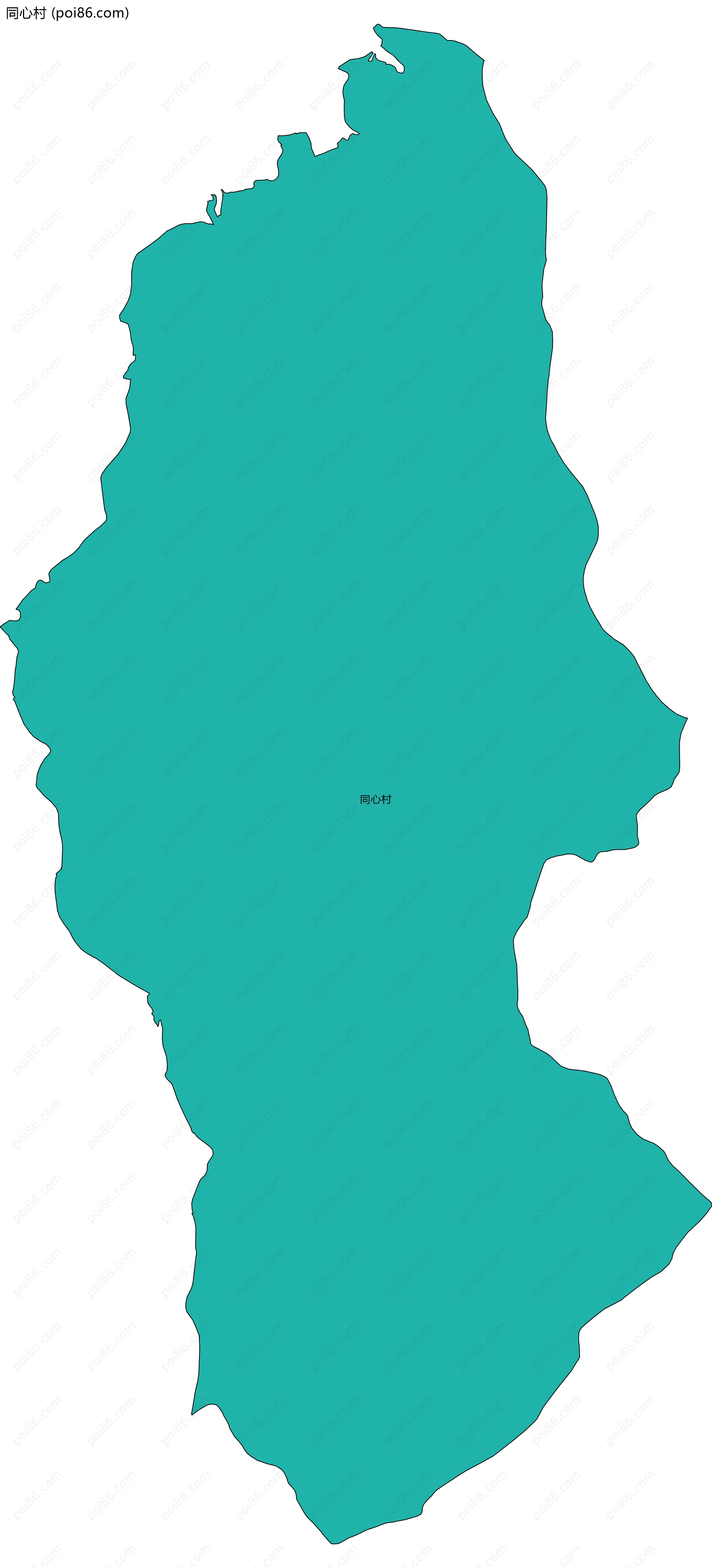 同心村边界地图