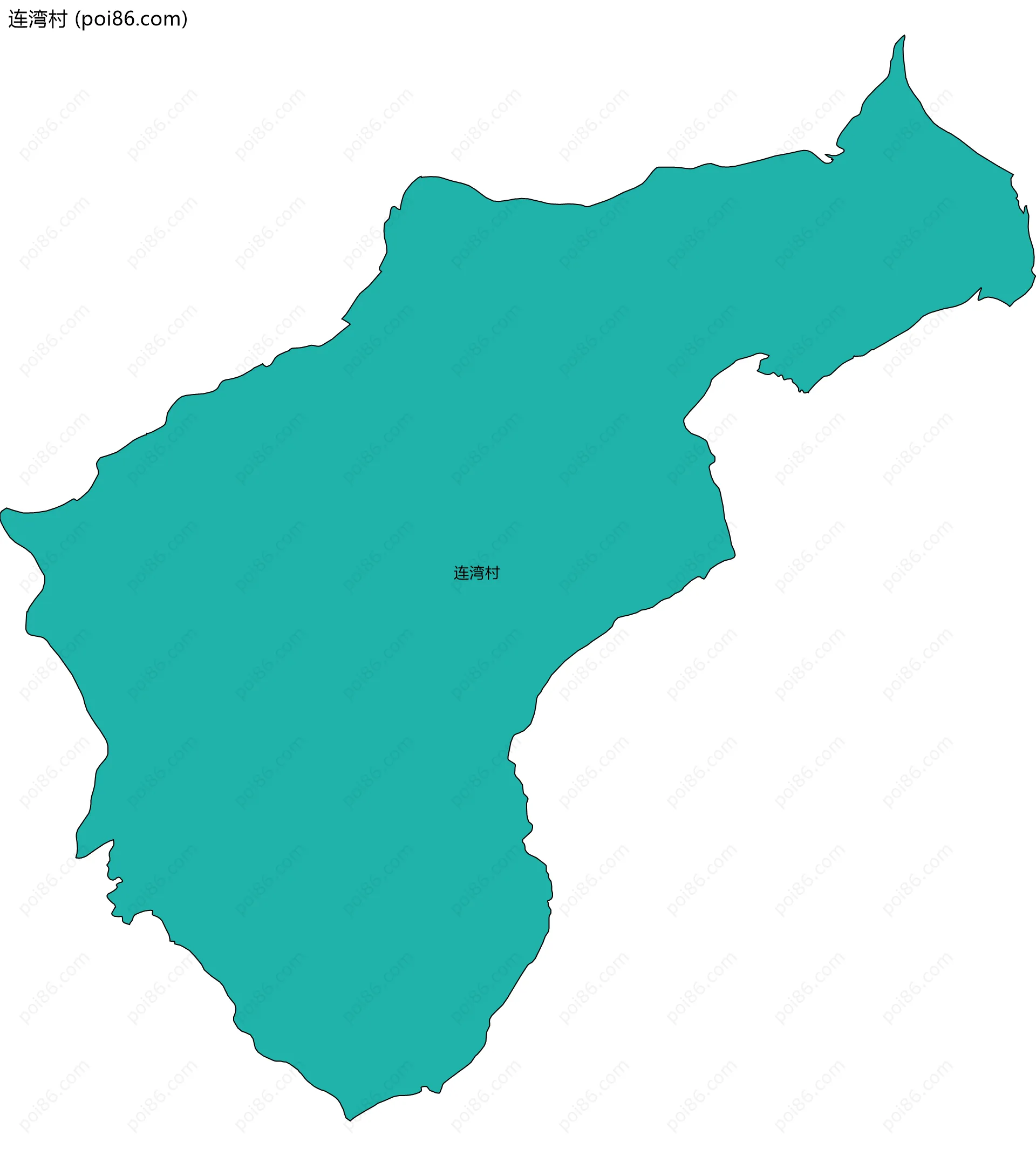 连湾村边界地图