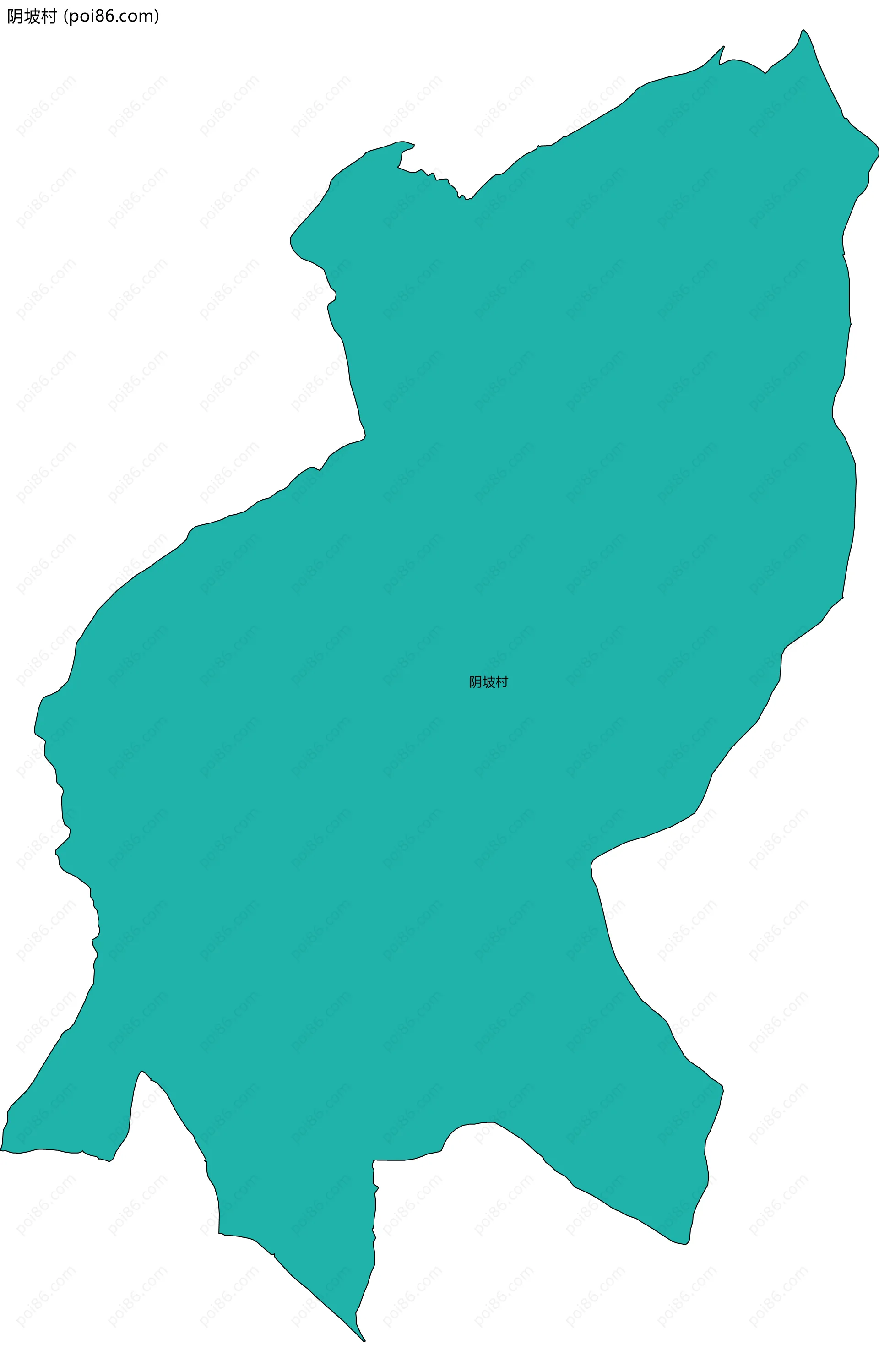 阴坡村边界地图