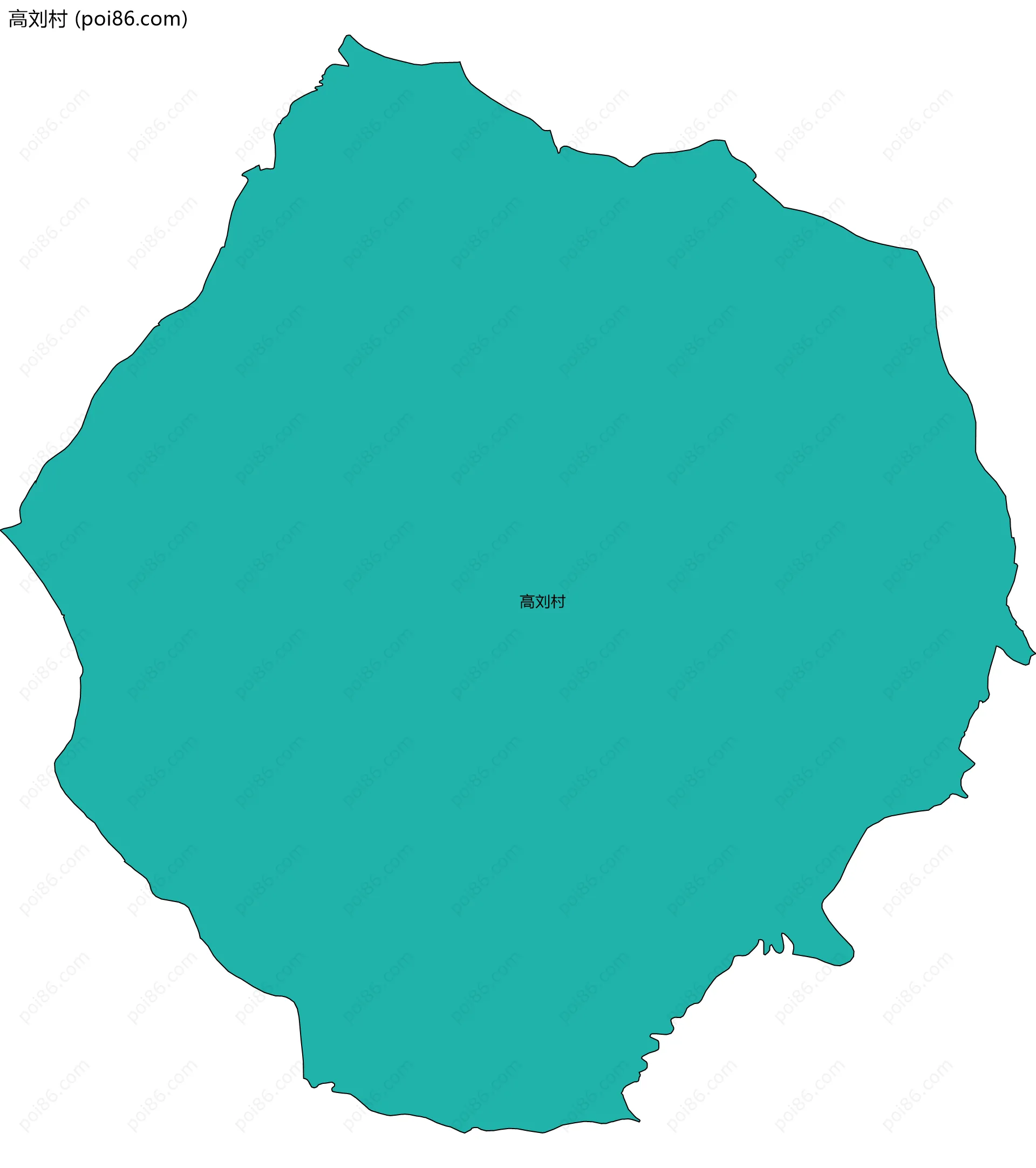 高刘村边界地图