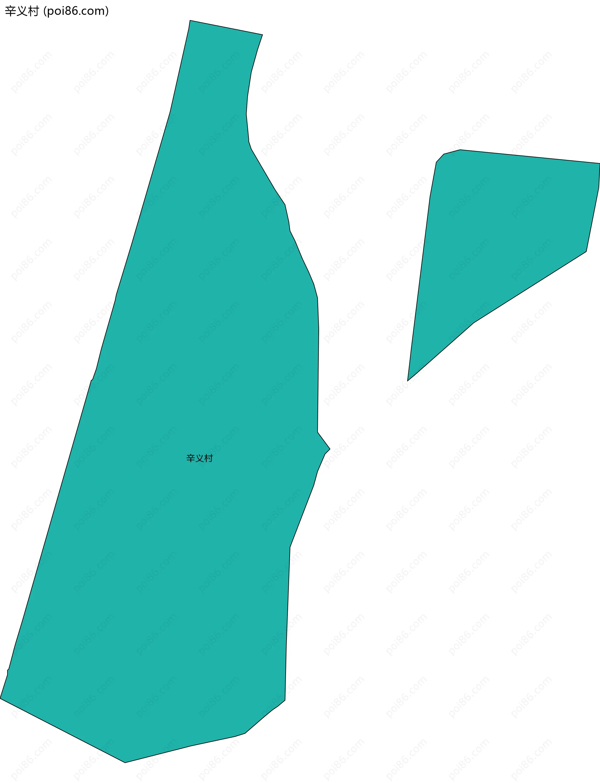 辛义村边界地图