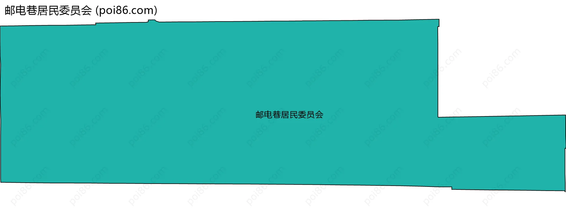 邮电巷居民委员会边界地图