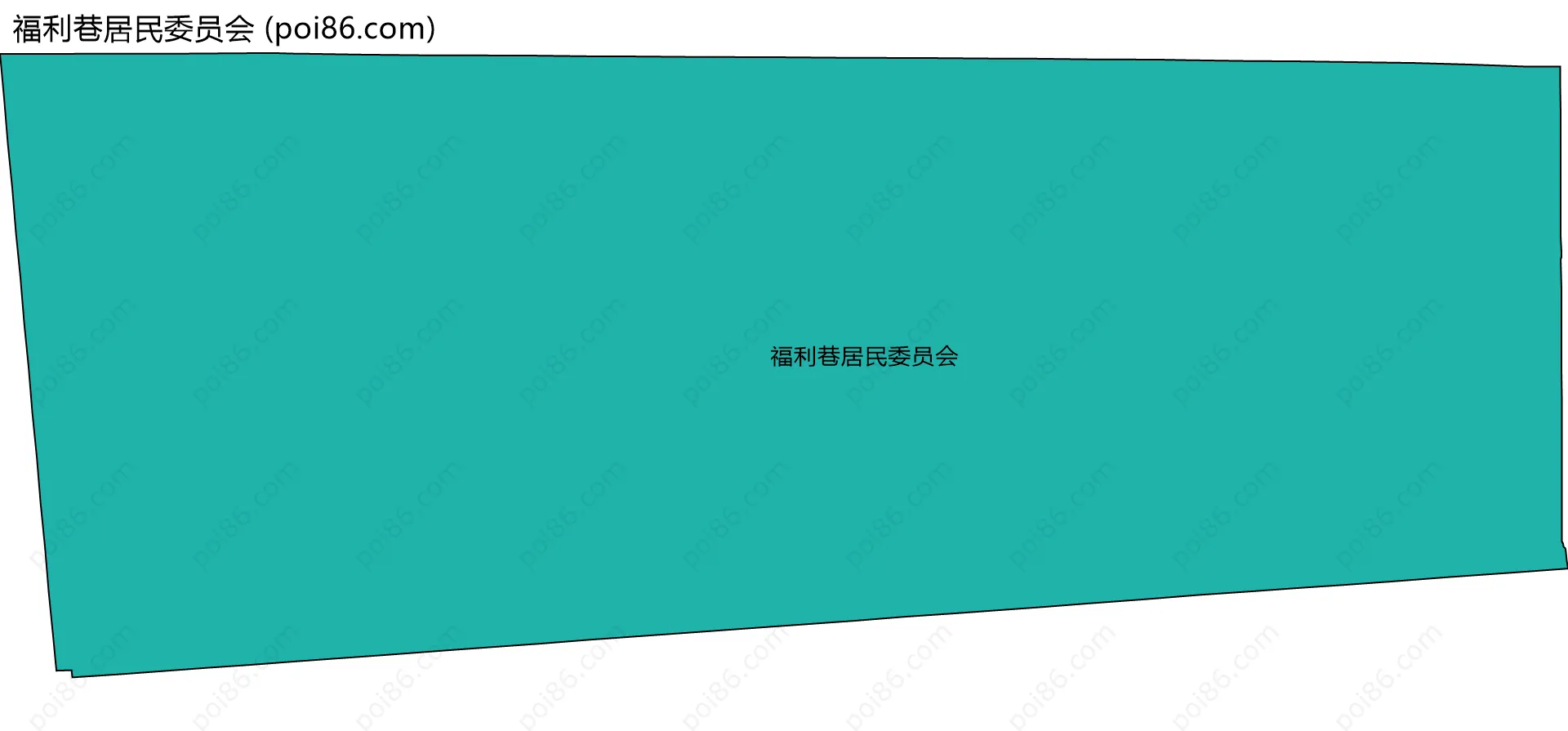 福利巷居民委员会边界地图
