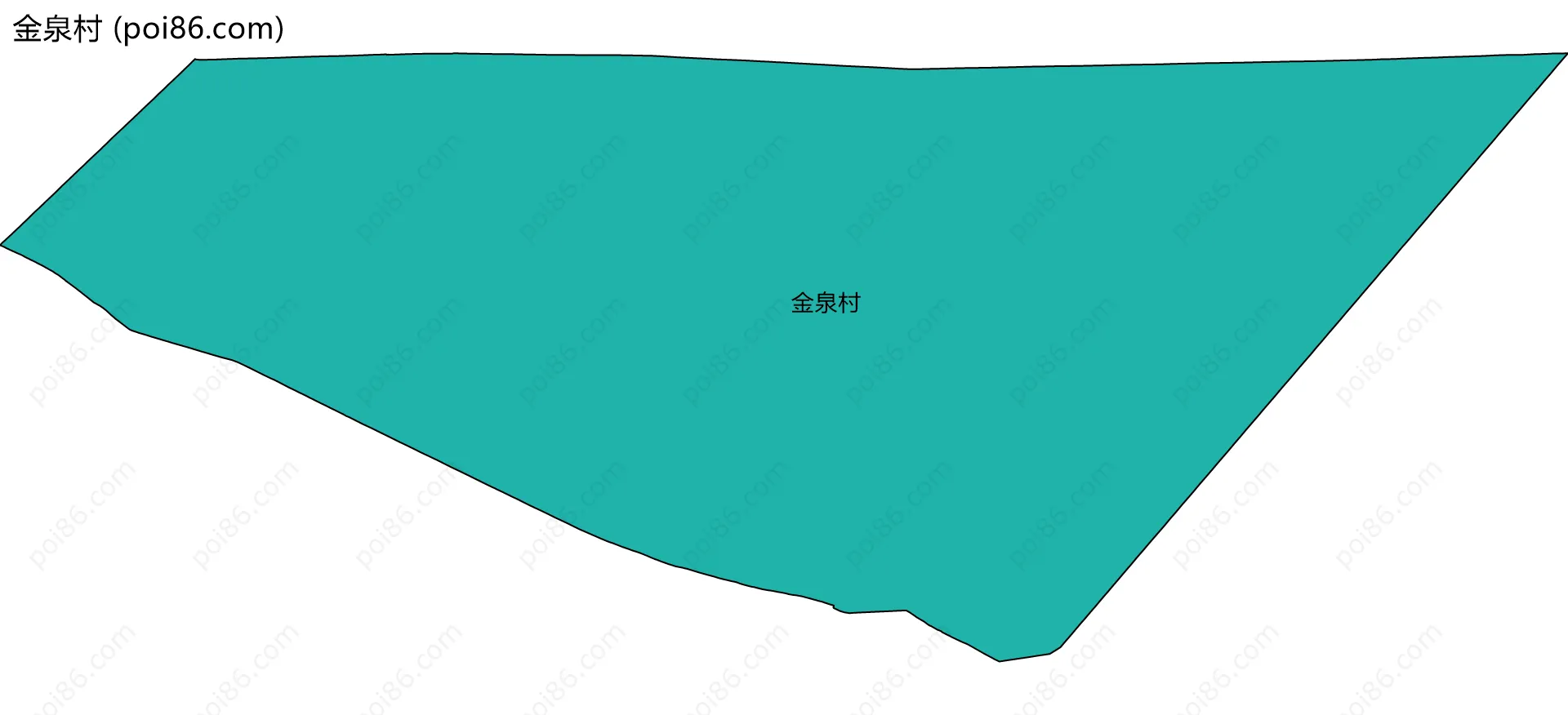 金泉村边界地图