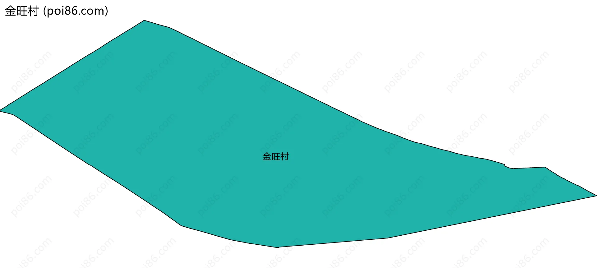 金旺村边界地图