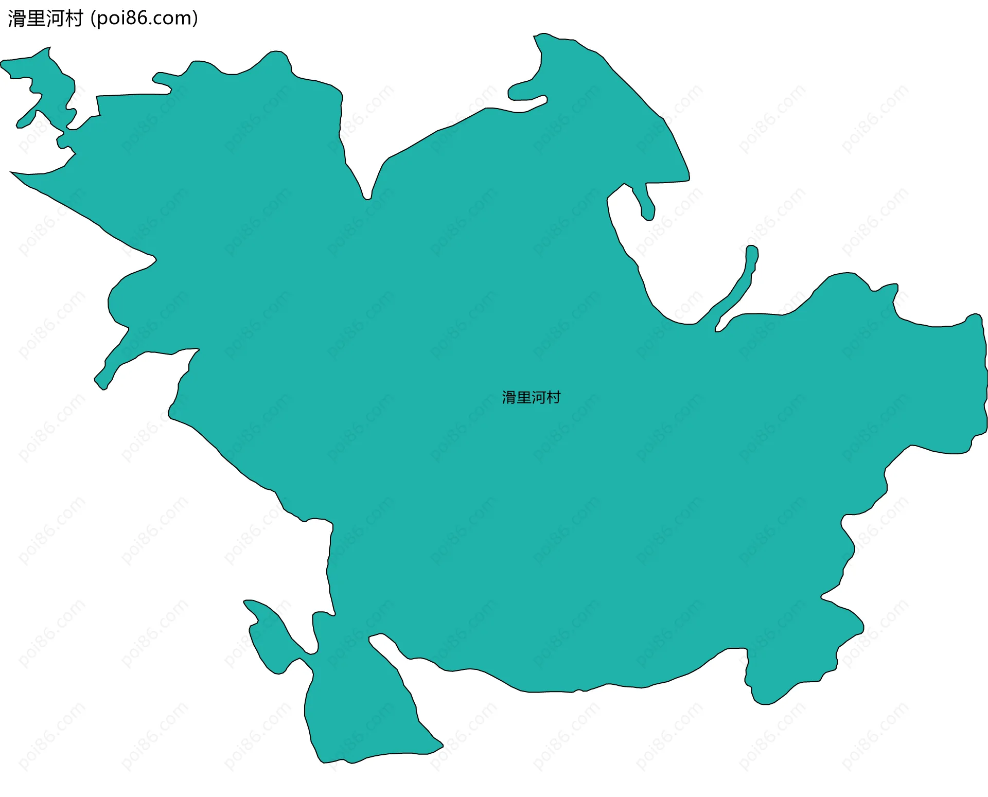 滑里河村边界地图