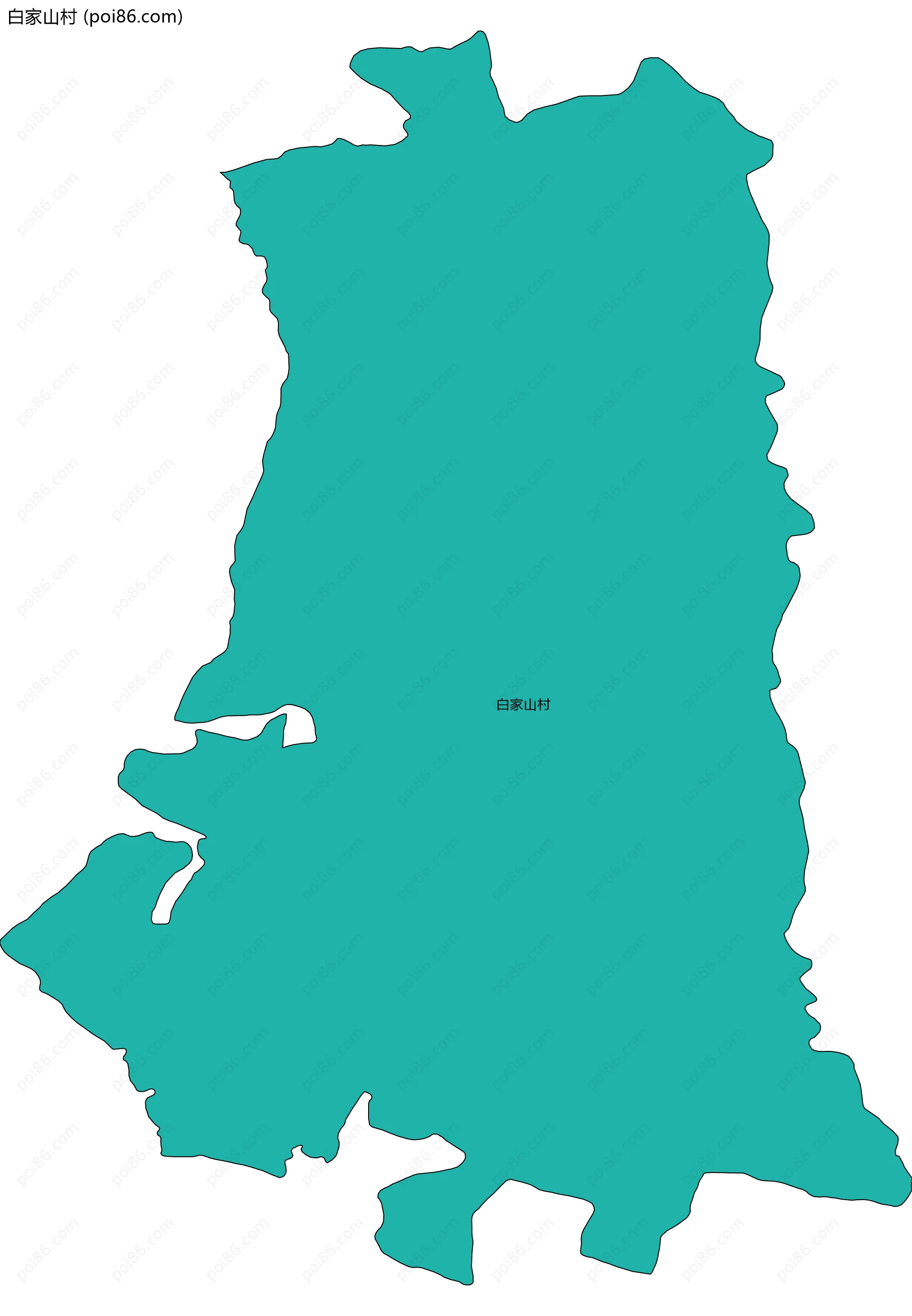 白家山村边界地图